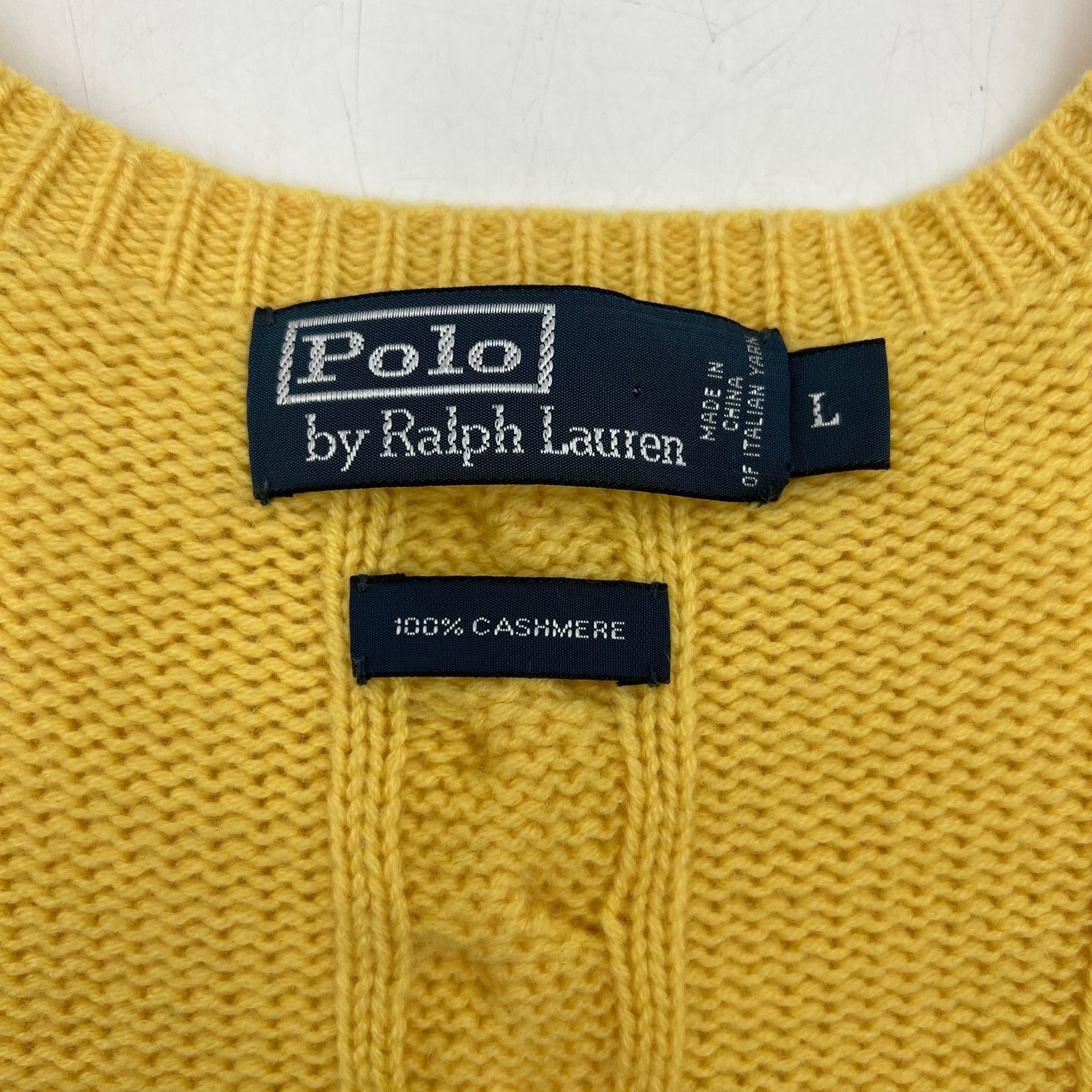 Polo Ralph Lauren Vintage Polo Ralph Lauren Cashmere Knit Sweater Vest Size US L / EU 52-54 / 3 - 3 Thumbnail