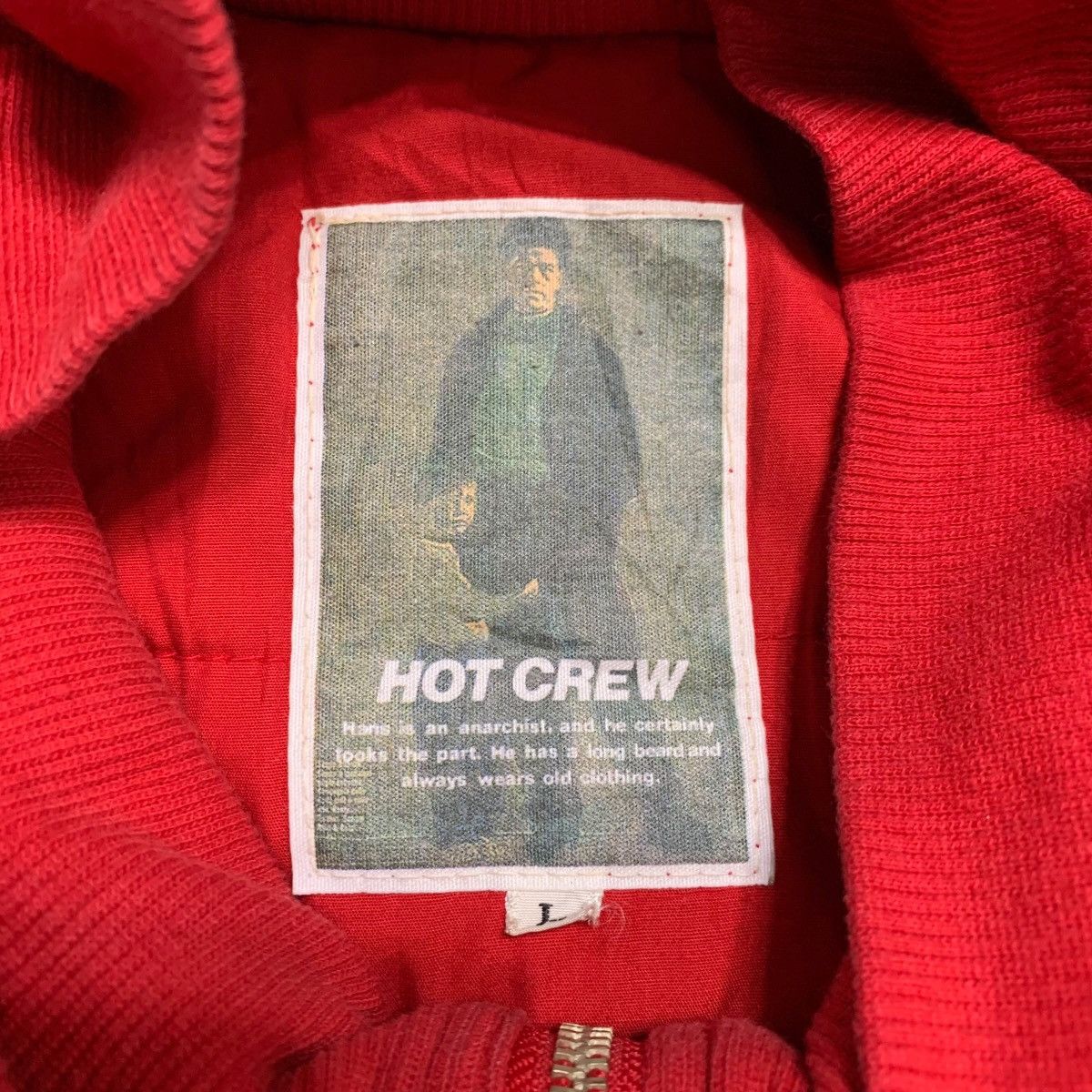 If Six Was Nine Hot Crew Anarchist Punk Biker Jacket Size US L / EU 52-54 / 3 - 5 Thumbnail