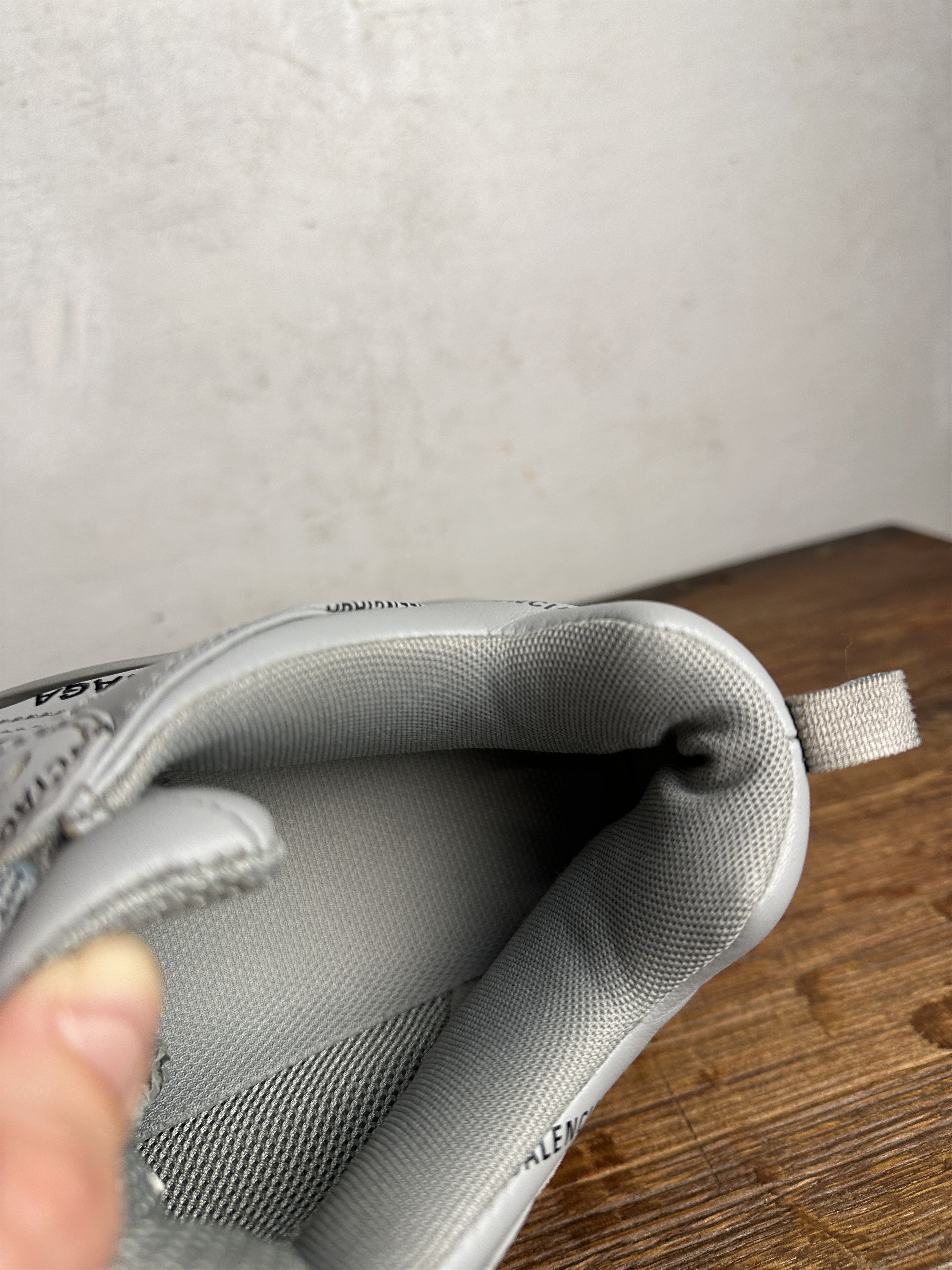 Balenciaga Balenciaga All Over Logo Triple S Leather Free Sneaker Grey Size US 11 / EU 44 - 14 Thumbnail