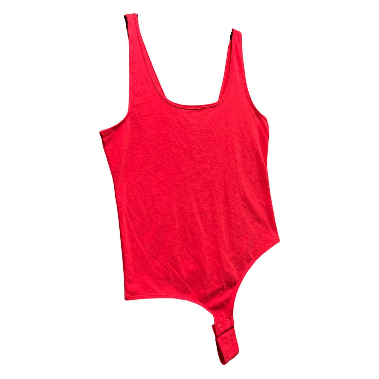 Other Auden - Women's Cotton Bodysuit - Red - Extra Large Size ONE SIZE - 17 Thumbnail