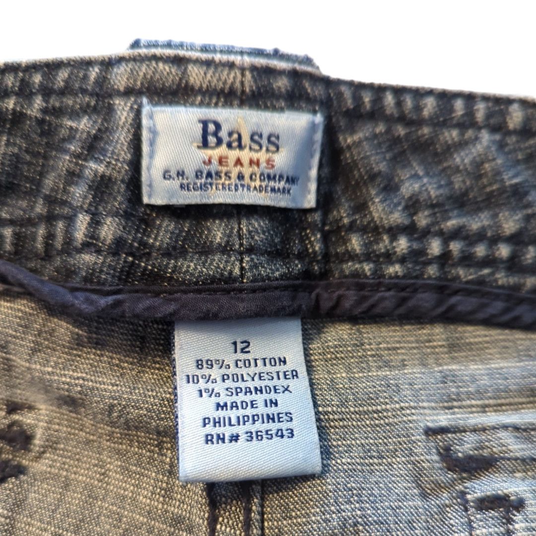 Bass BASS Blue Distressed Pattern Bootcut Jeans Women's Size 12 Size 34" / US 12 / IT 48 - 9 Thumbnail