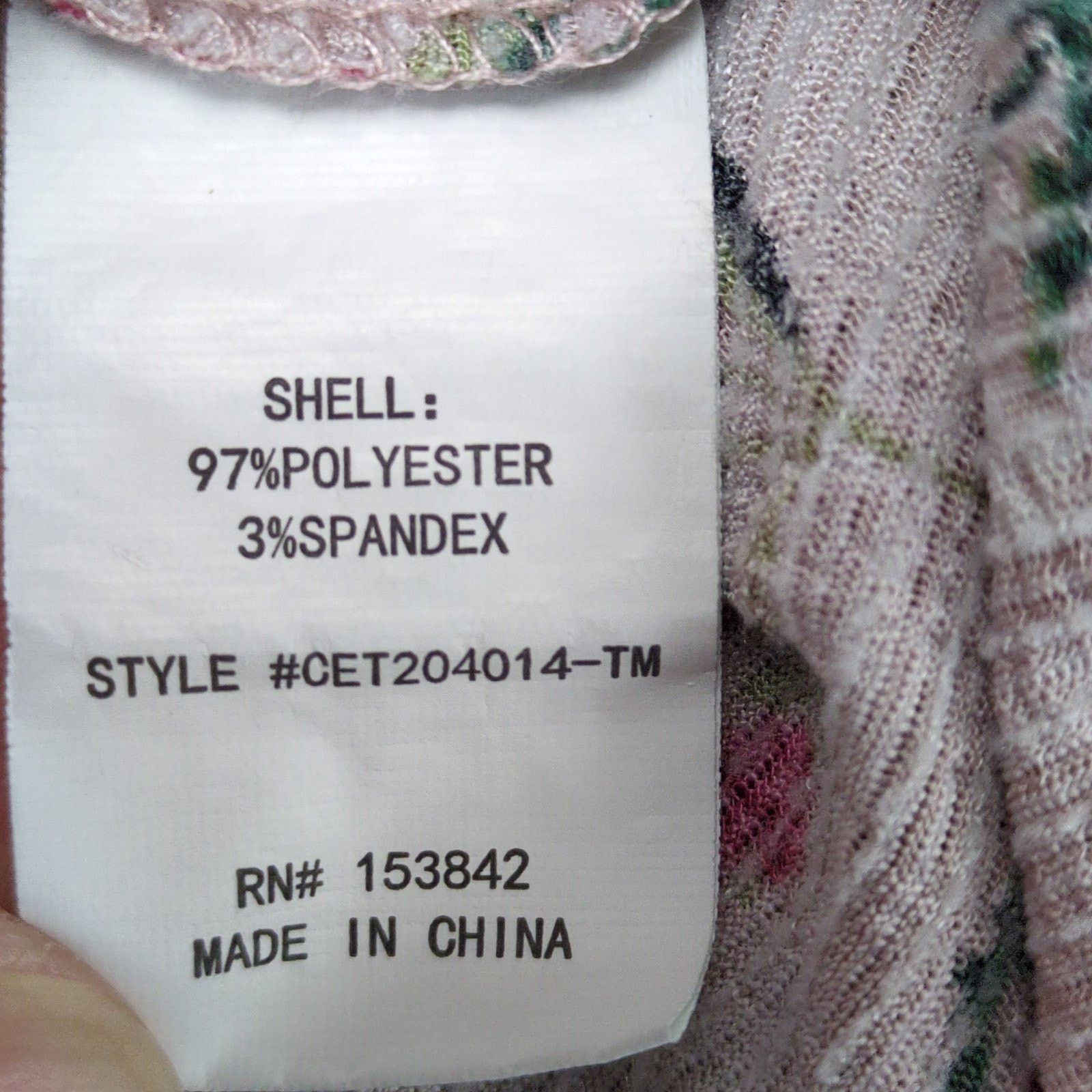 Other Melloday Women's XL Pink Floral Puff Sleeve Blouse Size XL / US 12-14 / IT 48-50 - 5 Thumbnail