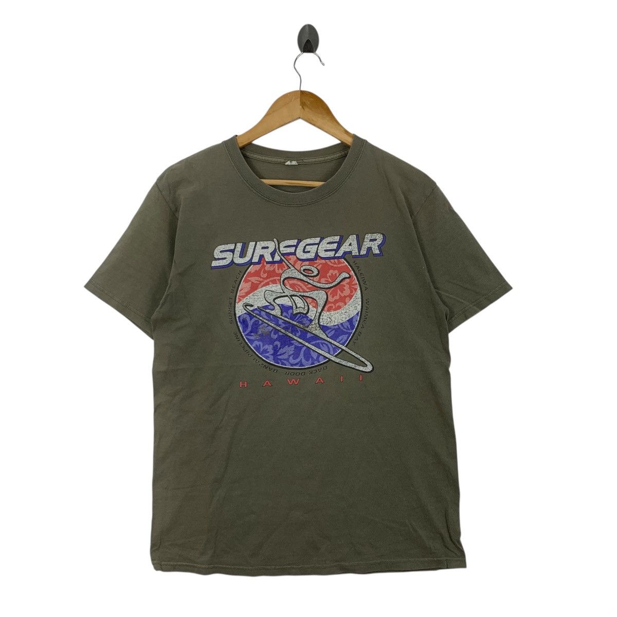 Vintage Vintage 90s SURFGEAR HAWAII Surfing Usa Short Sleeve Tshirt Size US S / EU 44-46 / 1 - 1 Thumbnail