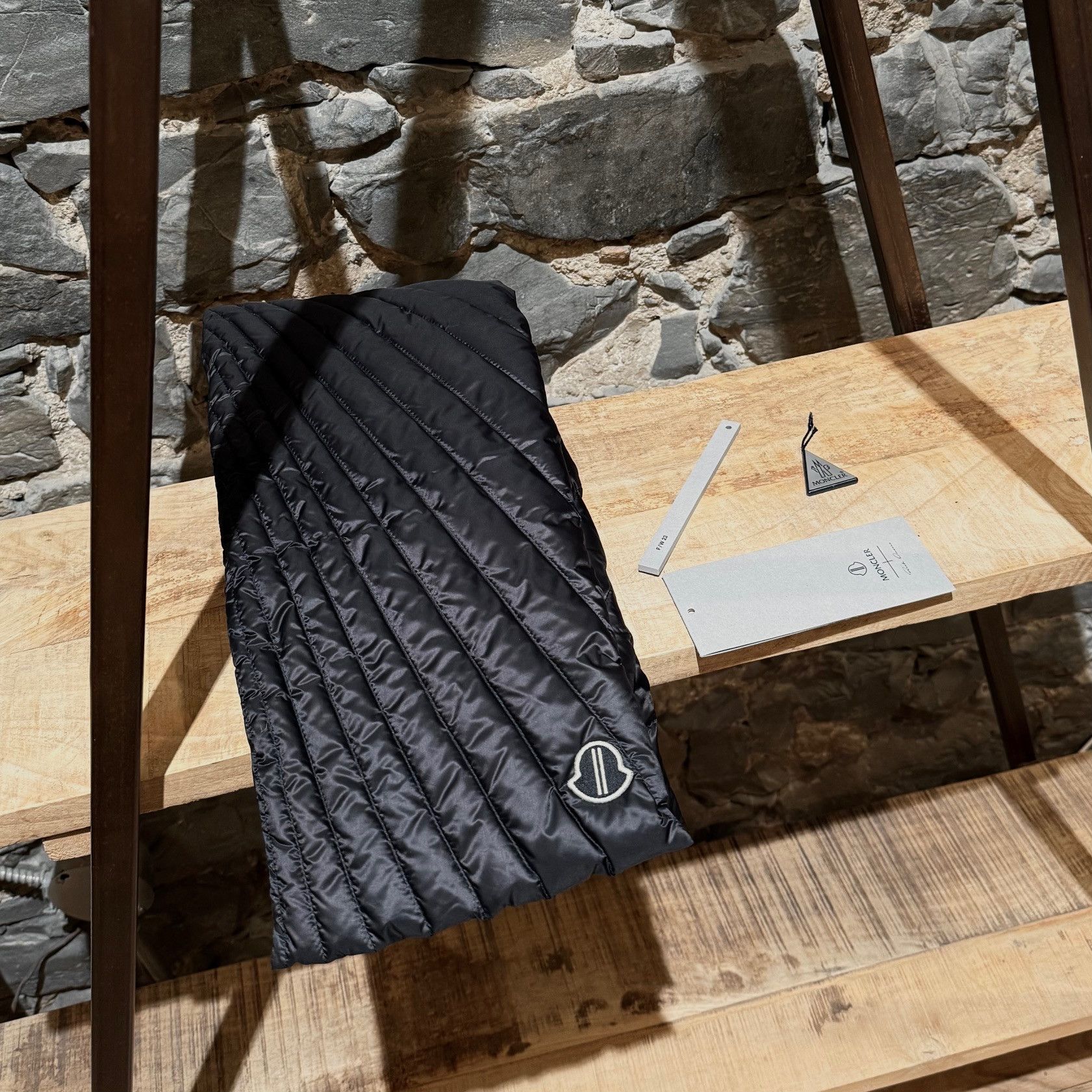 Moncler × Rick Owens Moncler X Rick Owens Radiance Quilted Padded Scarf Size ONE SIZE - 10 Thumbnail