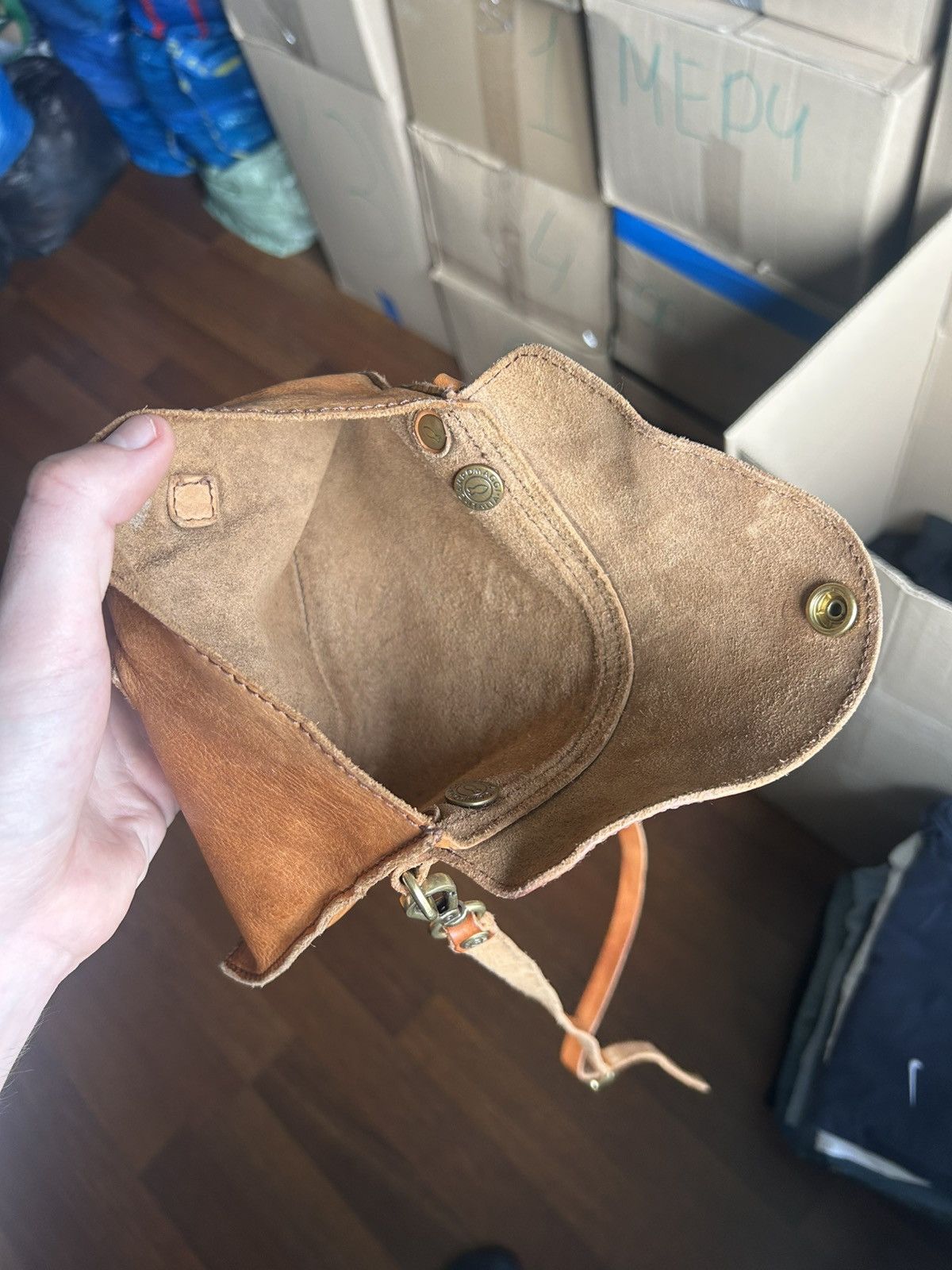 Campomaggi Vintage Campomaggi Leather Mini Bags Unisex Solid Style OS Size ONE SIZE - 8 Thumbnail