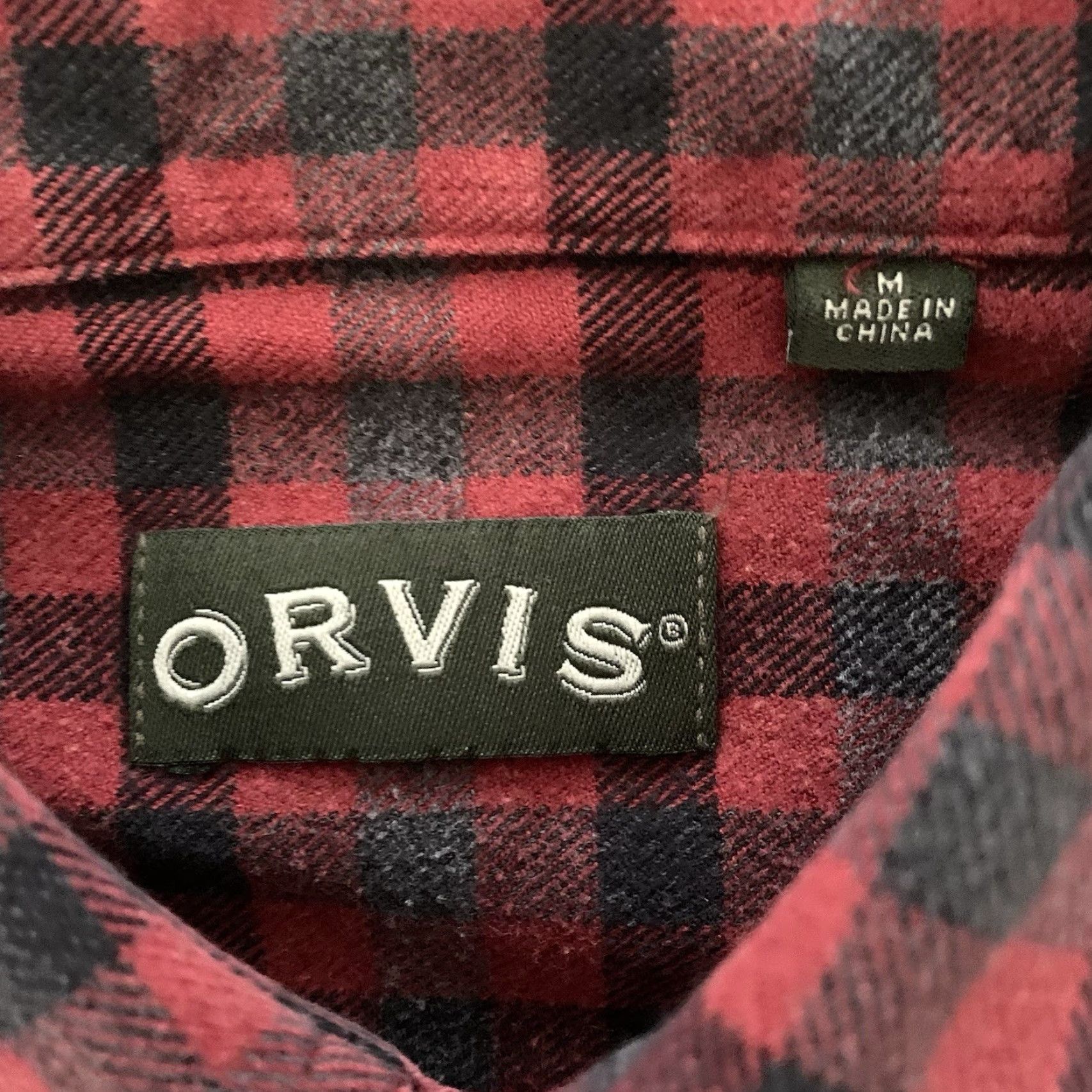 Orvis Orvis Shirt Mens M Red Gray Plaid Flannel Button-Up Cotton Long Sleeve Casual Classic Size US M / EU 48-50 / 2 - 2 Thumbnail