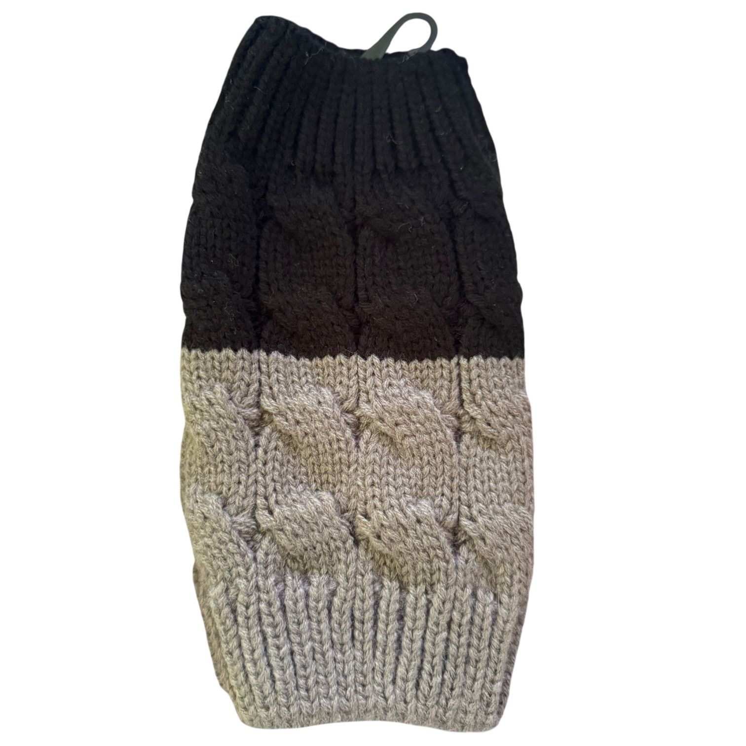 Other Muk Luks Knit Black & Gray Reversible Boot Topper Size ONE SIZE - 2 Thumbnail