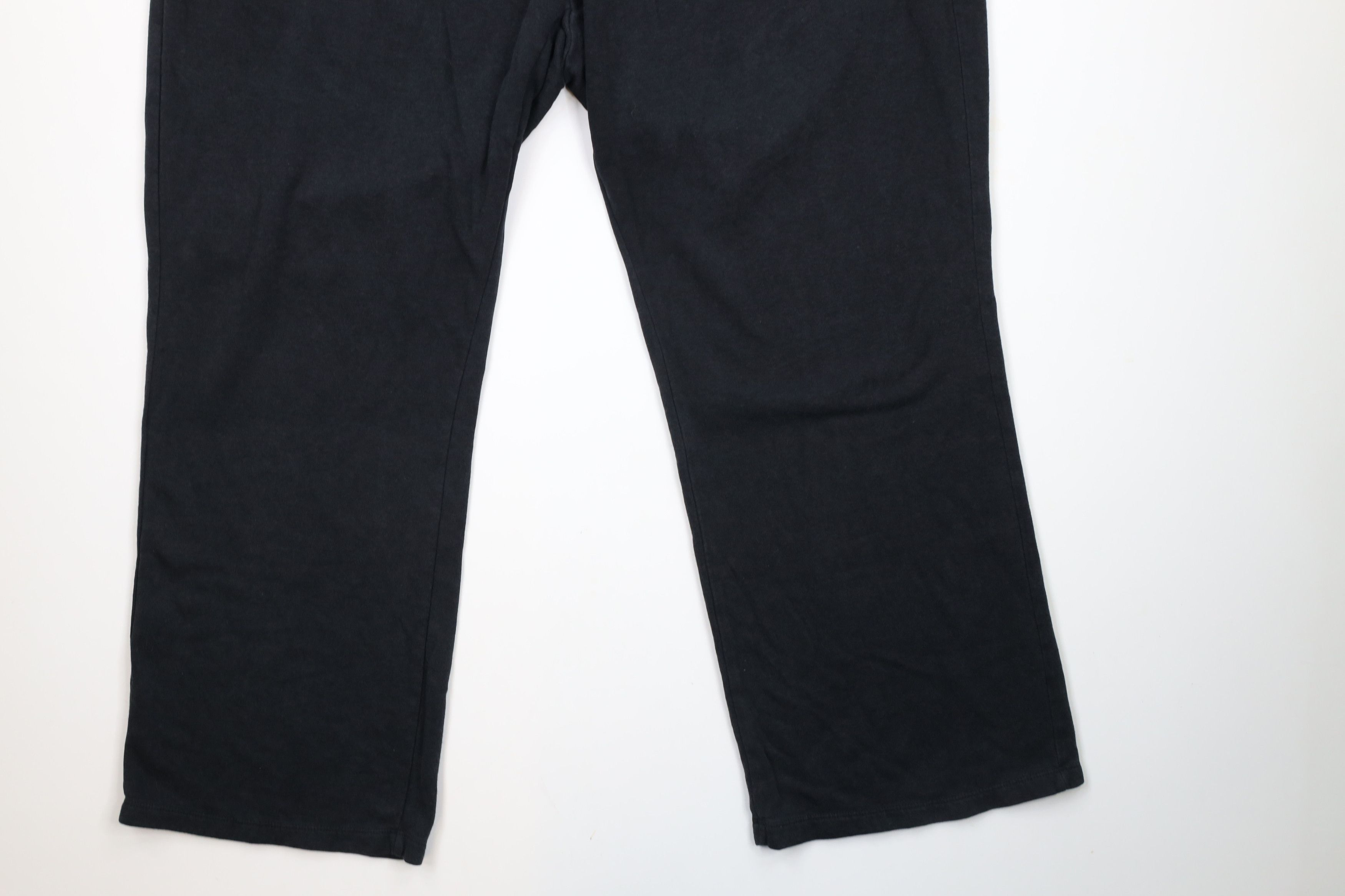 Nike × Vintage Vintage Nike Scott Mini Swoosh Wide Leg Sweatpants Black Size US 40 / EU 56 - 5 Thumbnail