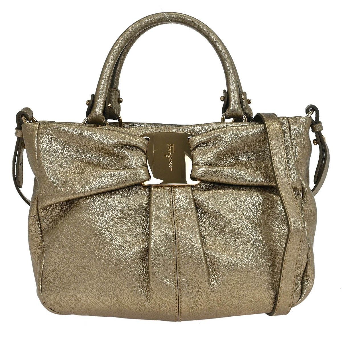 Salvatore Ferragamo Salvatore Ferragamo Vala Leather Size ONE SIZE - 1 Thumbnail