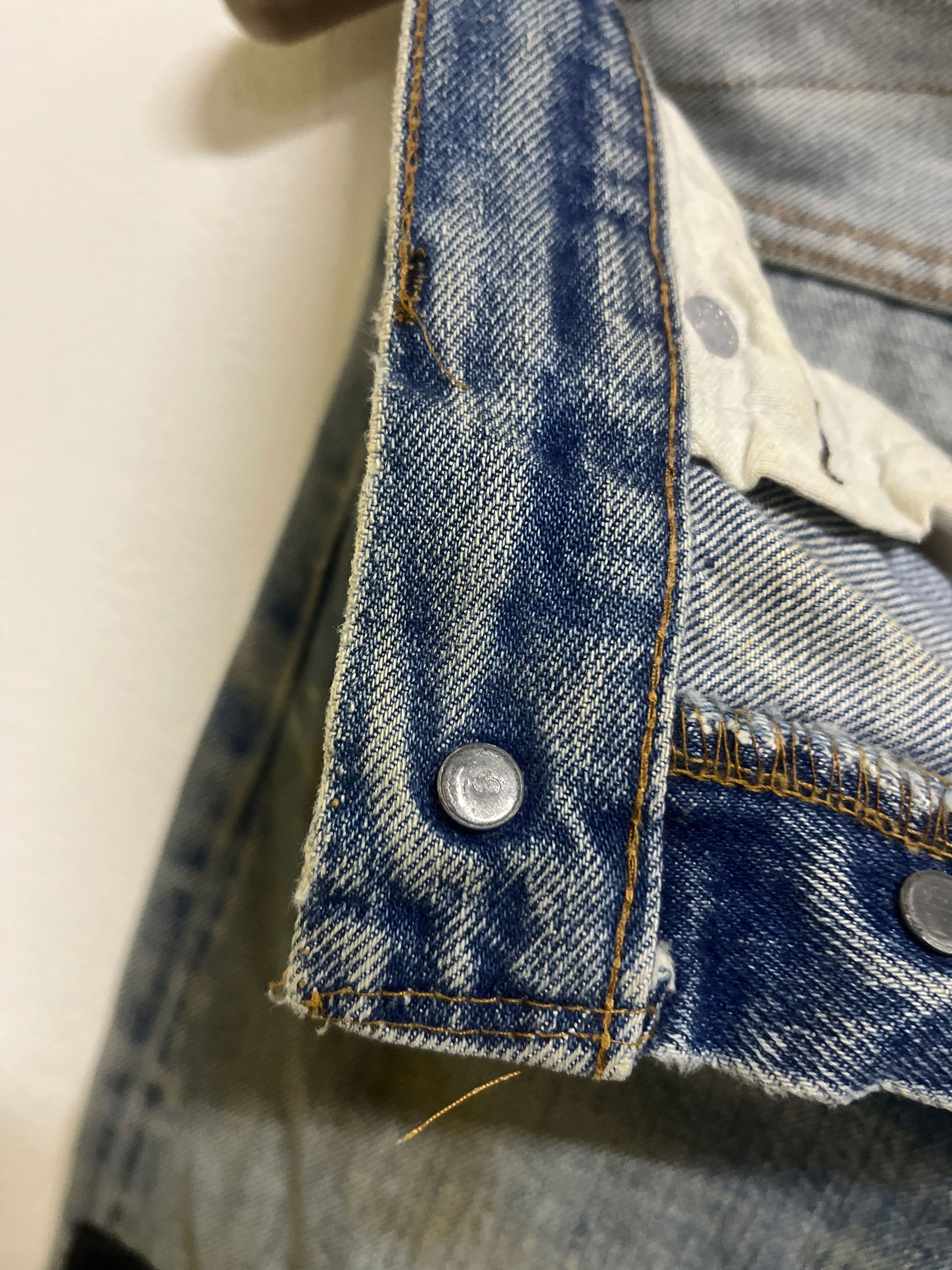Levi's Vintage Clothing Distressed Faded Custom Craft 1 of 1 70s 80s Selvedge Size US 27 - 5 Thumbnail