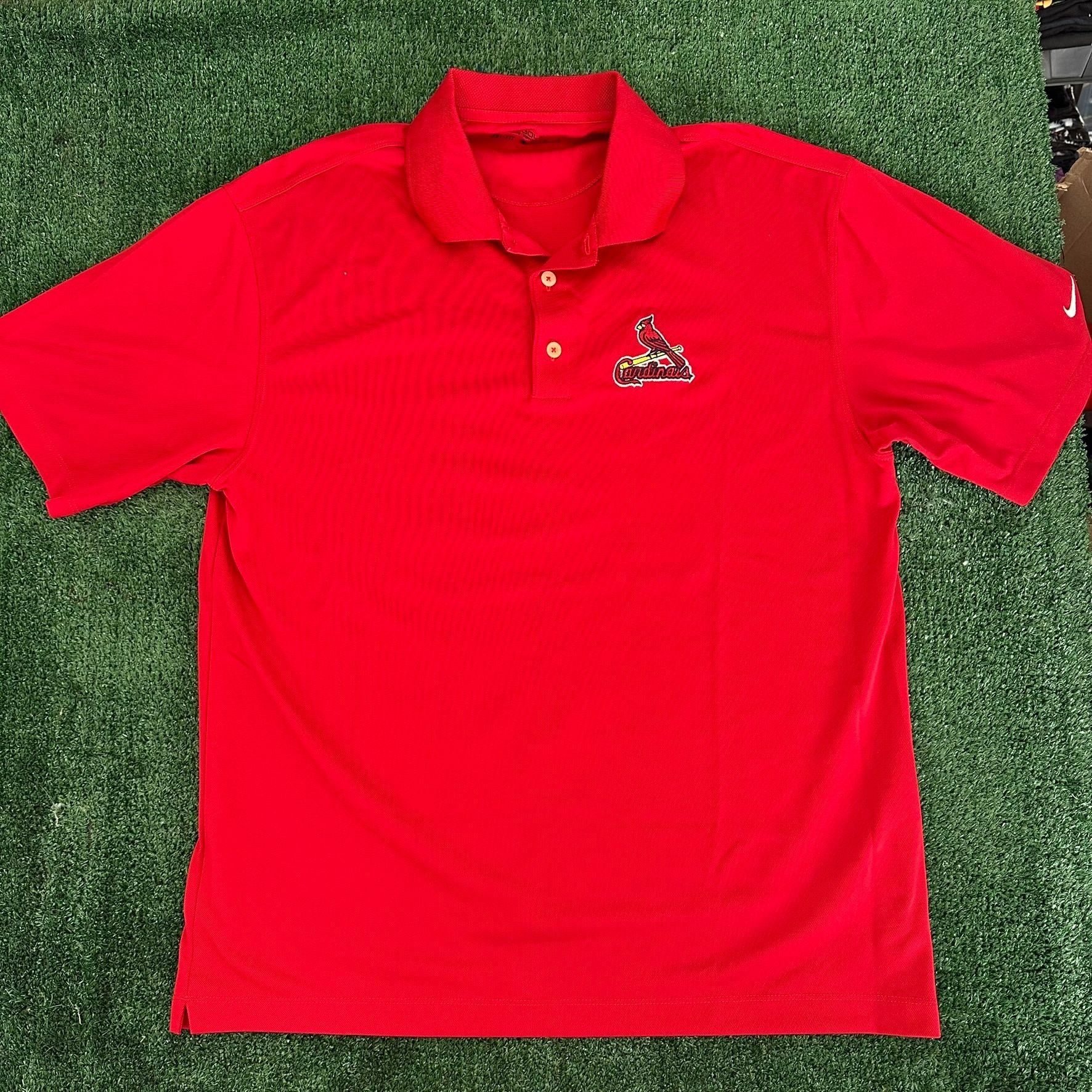 Nike Nike Golf St. Louis Cardinals Polo Shirt Red MLB Baseball Size US L / EU 52-54 / 3 - 1 Thumbnail