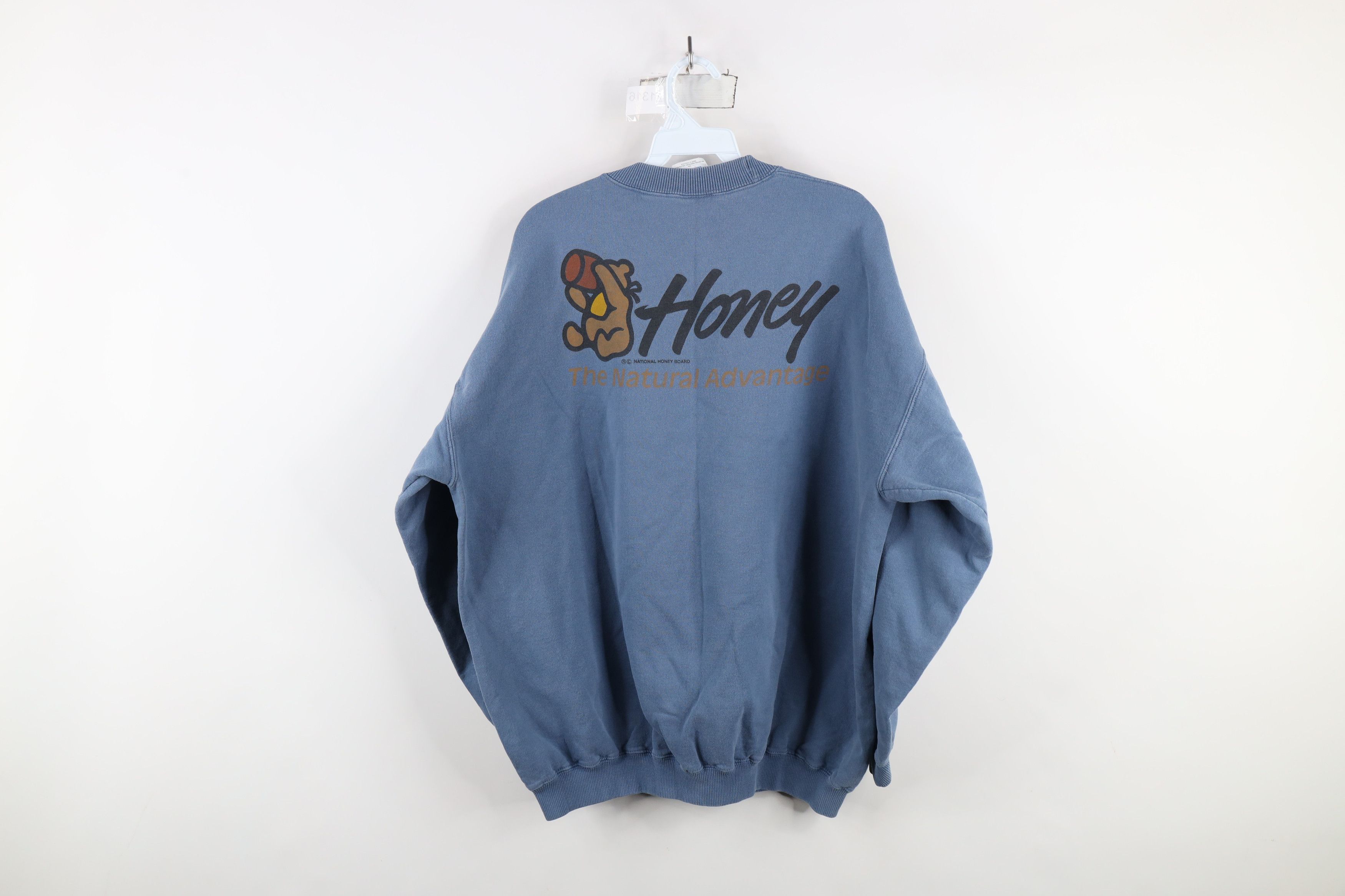 Vintage Vintage 90s Streetwear The Nature Advantage Sweatshirt Blue Size US XL / EU 56 / 4 - 8 Thumbnail