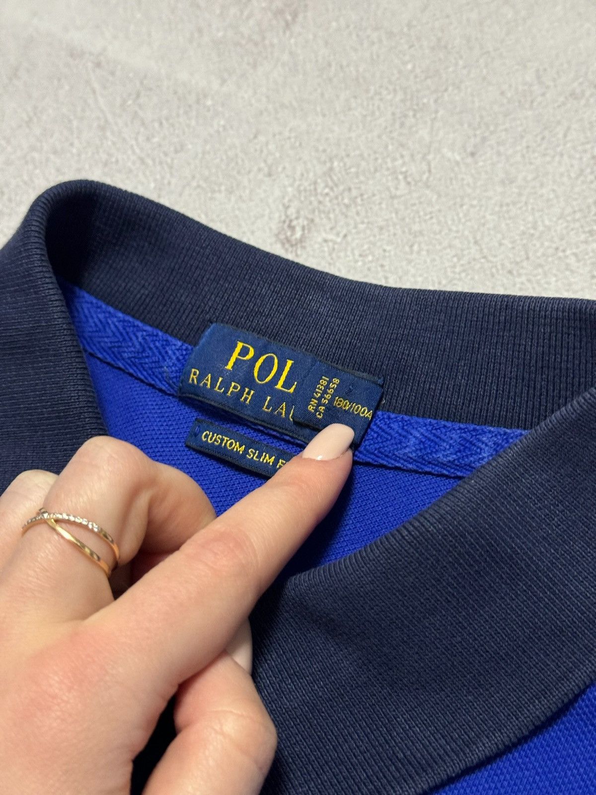 Polo Ralph Lauren Vintage Polo Ralph Lauren Polo Shirt Rugby Blue Mens L Size Size US L / EU 52-54 / 3 - 7 Thumbnail