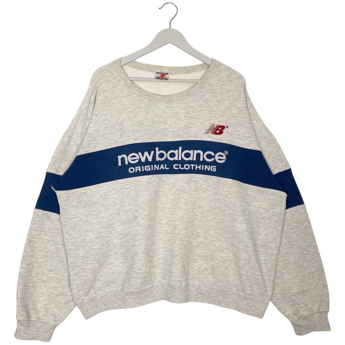 Vintage Vintage New Balance Full Print Crewneck Sweatshirt Grey Sz L Size US M / EU 48-50 / 2 - 1 Thumbnail
