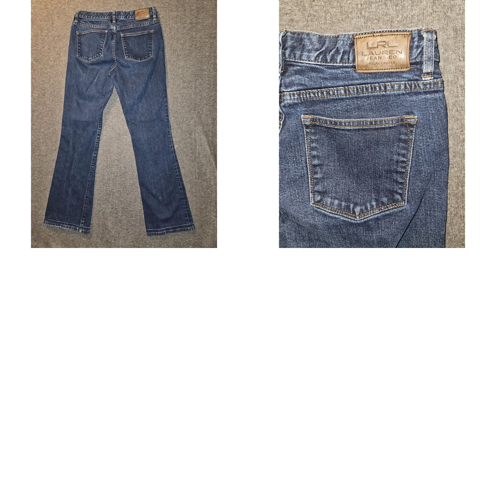 Ralph Lauren VINTAGE Lauren Ralph Lauren Bootcut Jeans Women 6 Blue Mid Rise 29 Inseam Regular Fit City 90s Preppy Logo Button Zipper Size 28" / US 6 / IT 42 - 8 Thumbnail