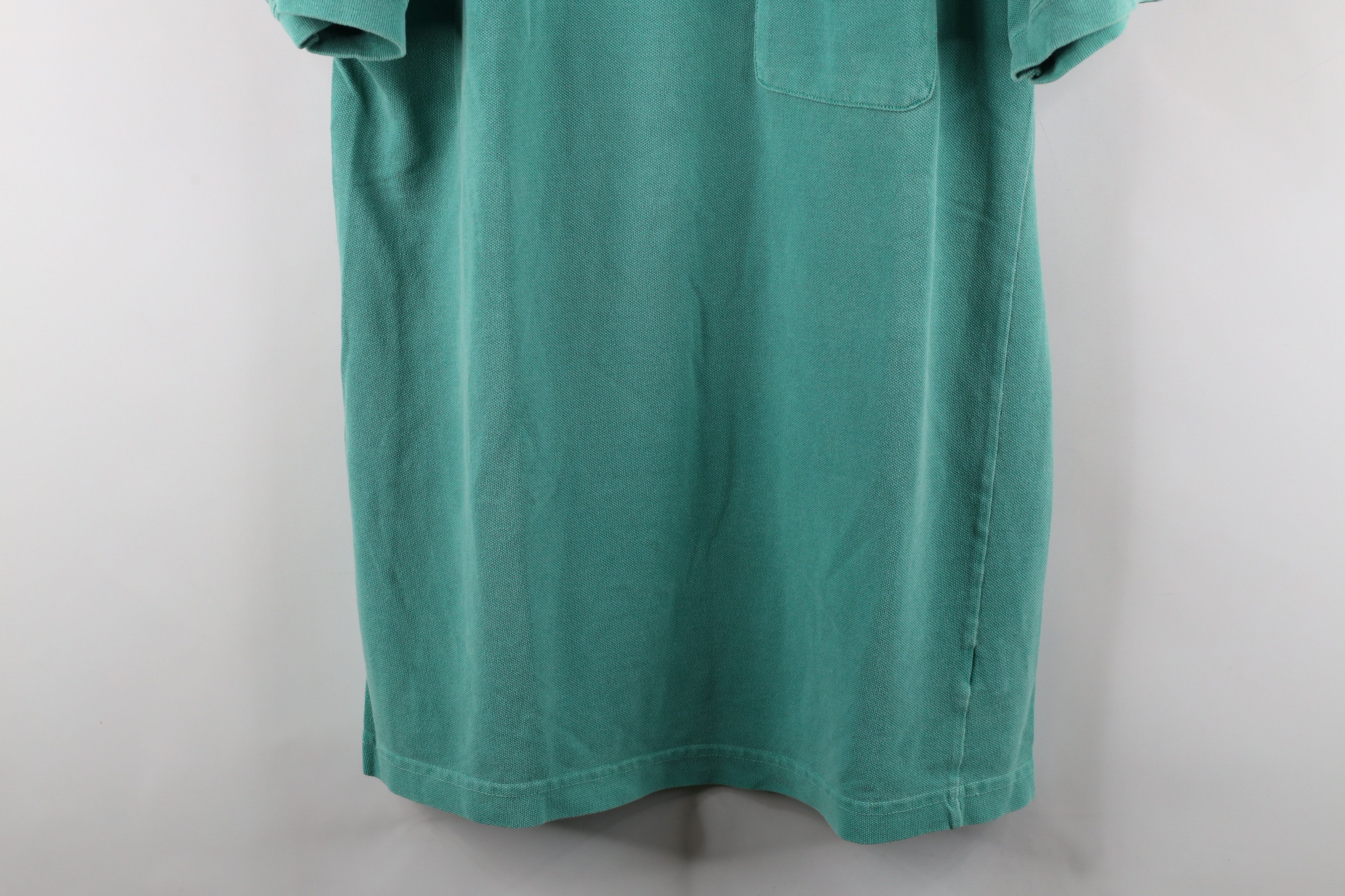 Eddie Bauer × Vintage Vintage 90s Eddie Bauer Blank Baggy Fit Pocket T-Shirt Teal Size US M / EU 48-50 / 2 - 3 Thumbnail