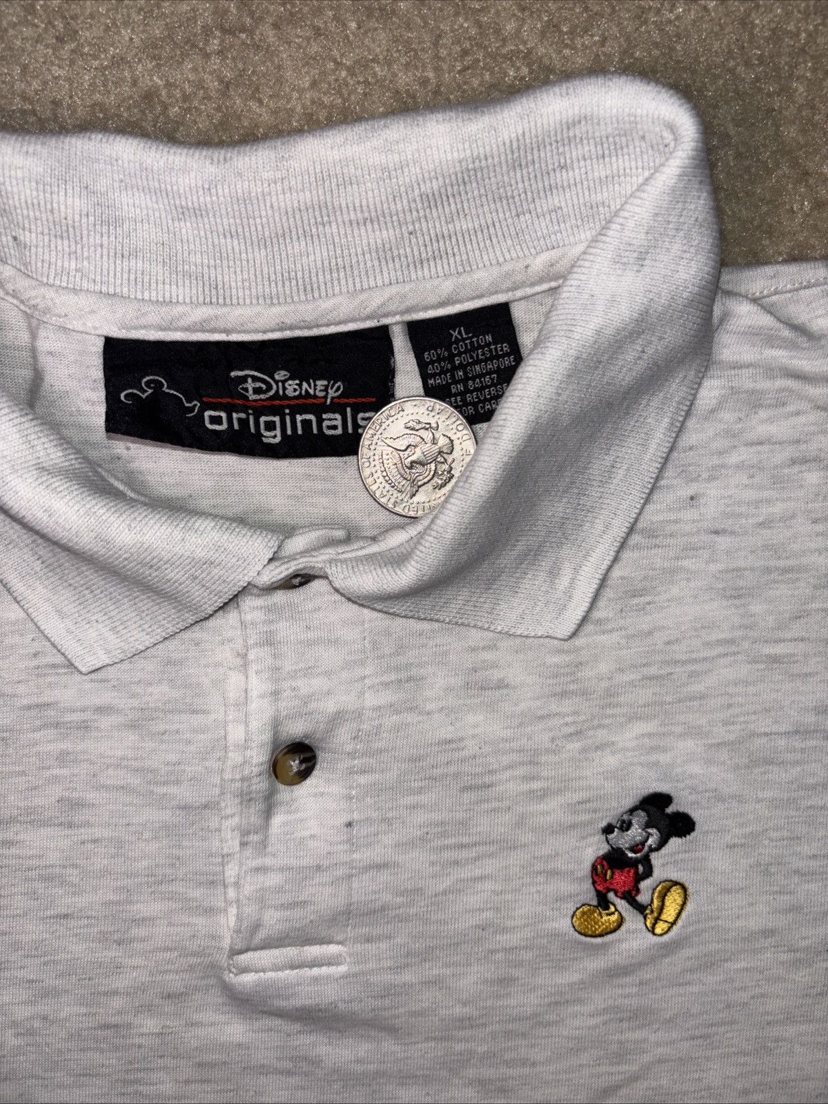 Gildan Vintage DISNEY ORIGINALS Mickey Mouse Polo Shirt Size XL Size US L / EU 52-54 / 3 - 4 Thumbnail