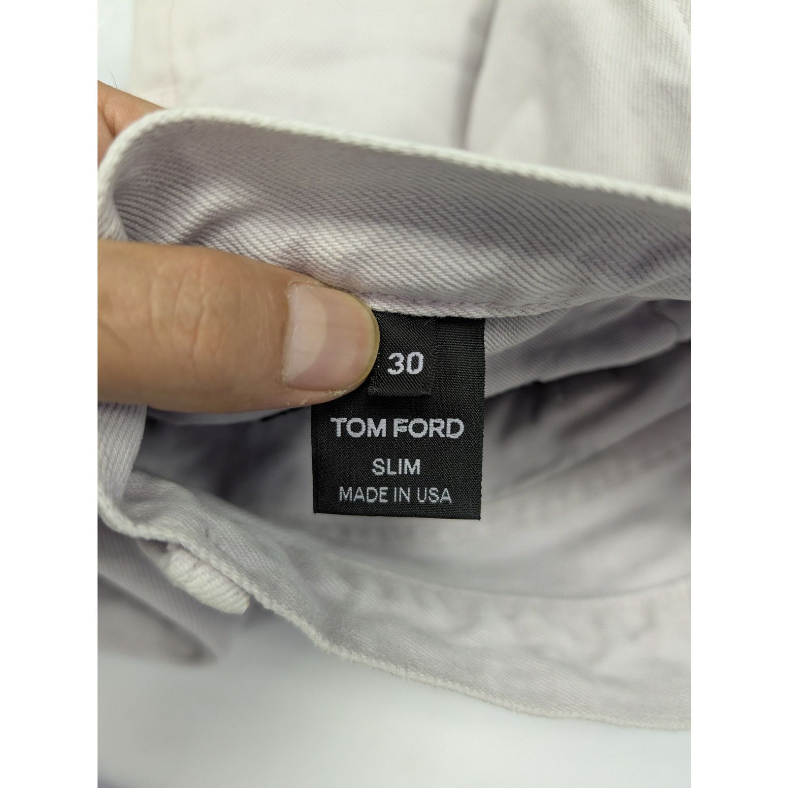 Tom Ford o1rshd1 Slim Denim Jeans in Dirty White Size US 30 / EU 46 - 16 Thumbnail