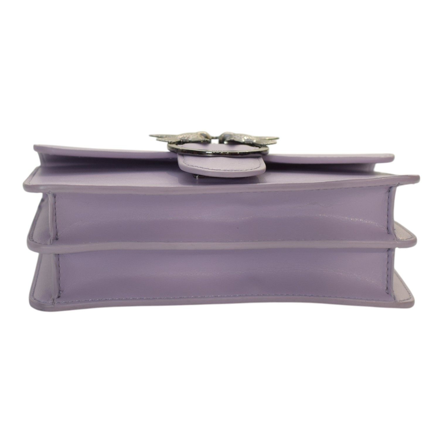 Pinko Pinko Love One Mini C Bag – Lilac Leather Size ONE SIZE - 9 Thumbnail