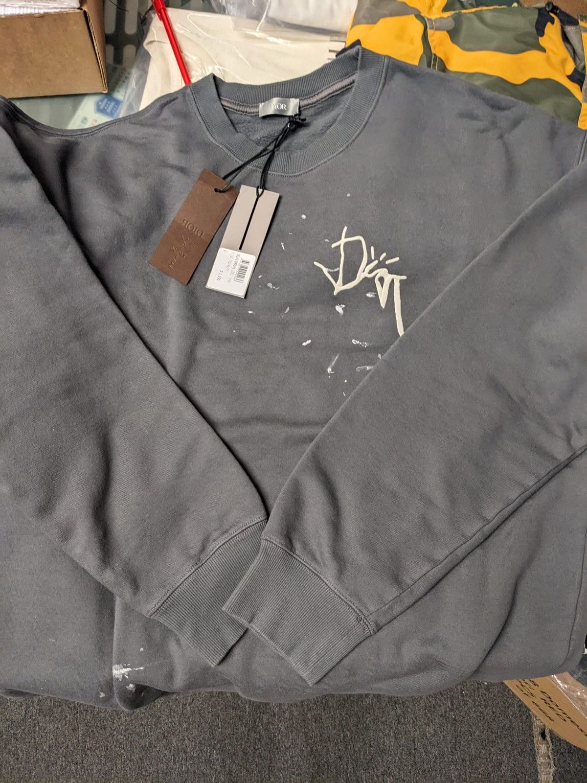 Dior CHRISTIAN DIOR X CACTUS JACK OVERSIZED SWEATSHIRT L GREY Size US L / EU 52-54 / 3 - 5 Thumbnail