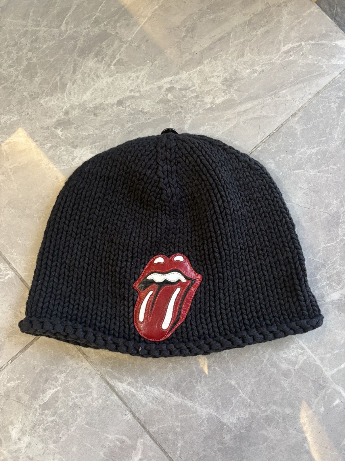 Chrome hearts Rolling Stones knit beanie