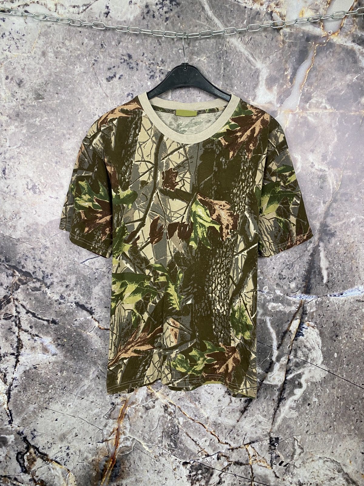 Japanese Brand Men’s Blue River T-Shirt Camo Vintage Size XL Size US XL / EU 56 / 4 - 1 Thumbnail