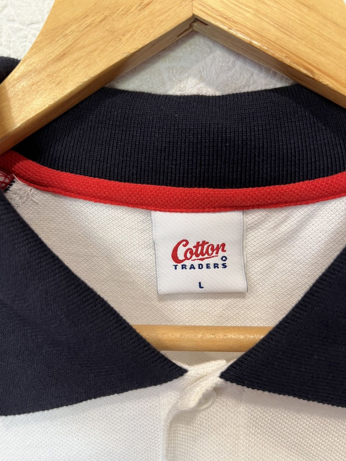 Cotton Traders Vintage 90s Cotton Traders England Rugby Polo Shirt Rare Size US L / EU 52-54 / 3 - 4 Thumbnail
