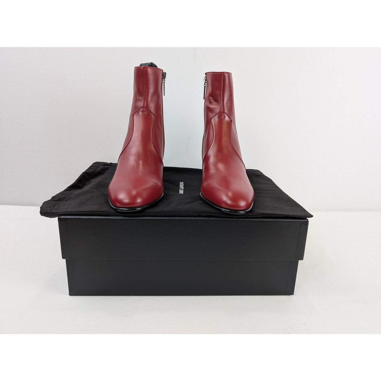 Saint Laurent Paris o1rshd1 James 60 Bootie Boots in Opyum Red Size US 9 / EU 42 - 20 Thumbnail