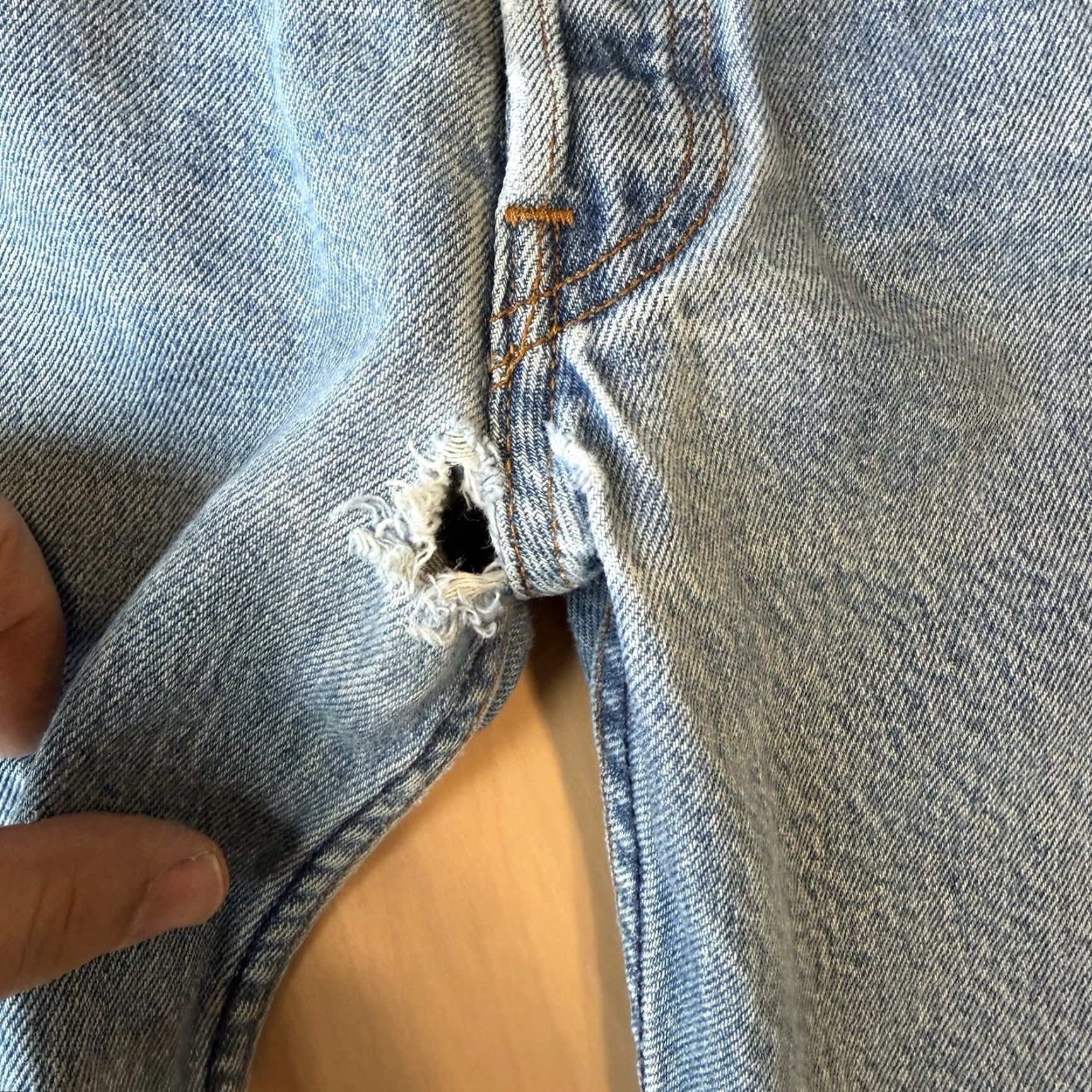 Levi's VINTAGE Levis 501 Jeans 32 Blue Straight Leg 80s Denim Workwear Non Selvedge Size US 32 / EU 48 - 5 Thumbnail