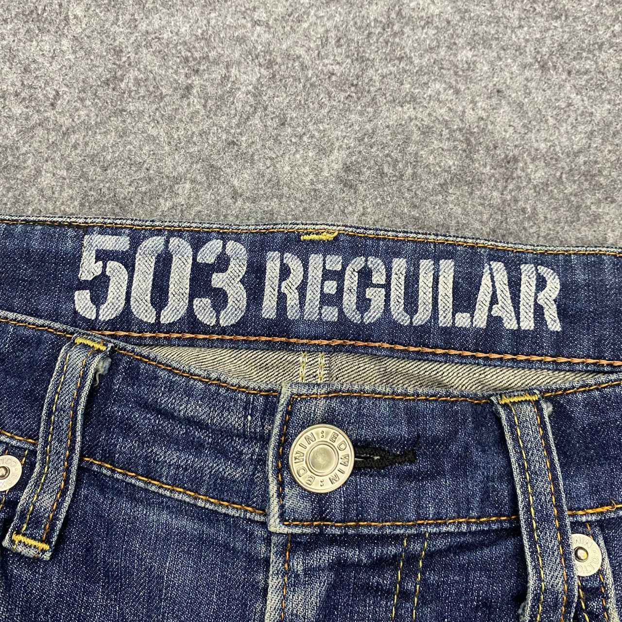 Edwin 💥Best Offer💥Vintage Edwin 503 Blue Trip Distressed Denim Size US 36 / EU 52 - 14 Thumbnail