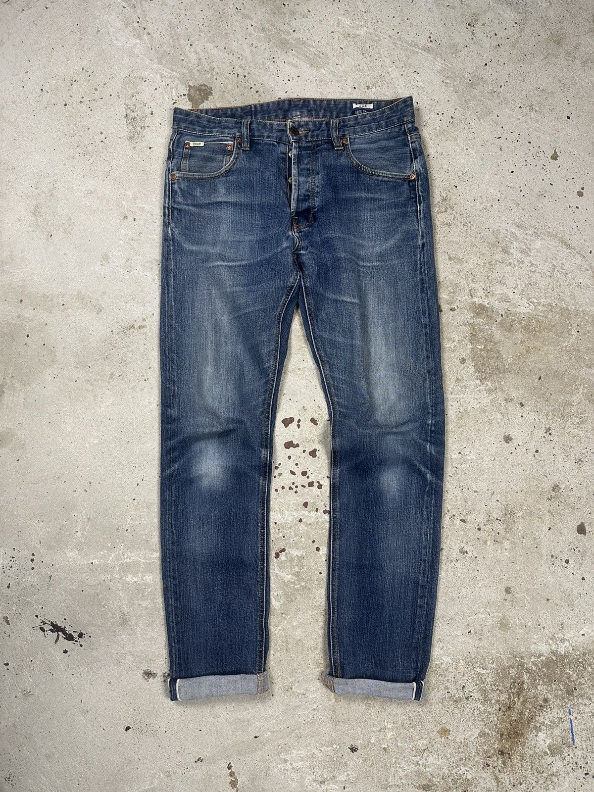 Emmett × Japanese Brand × Vintage Vintage Y2K Emmett Selvedge Joe Indigo Denim Pants Jeans Size US 33 - 2 Thumbnail
