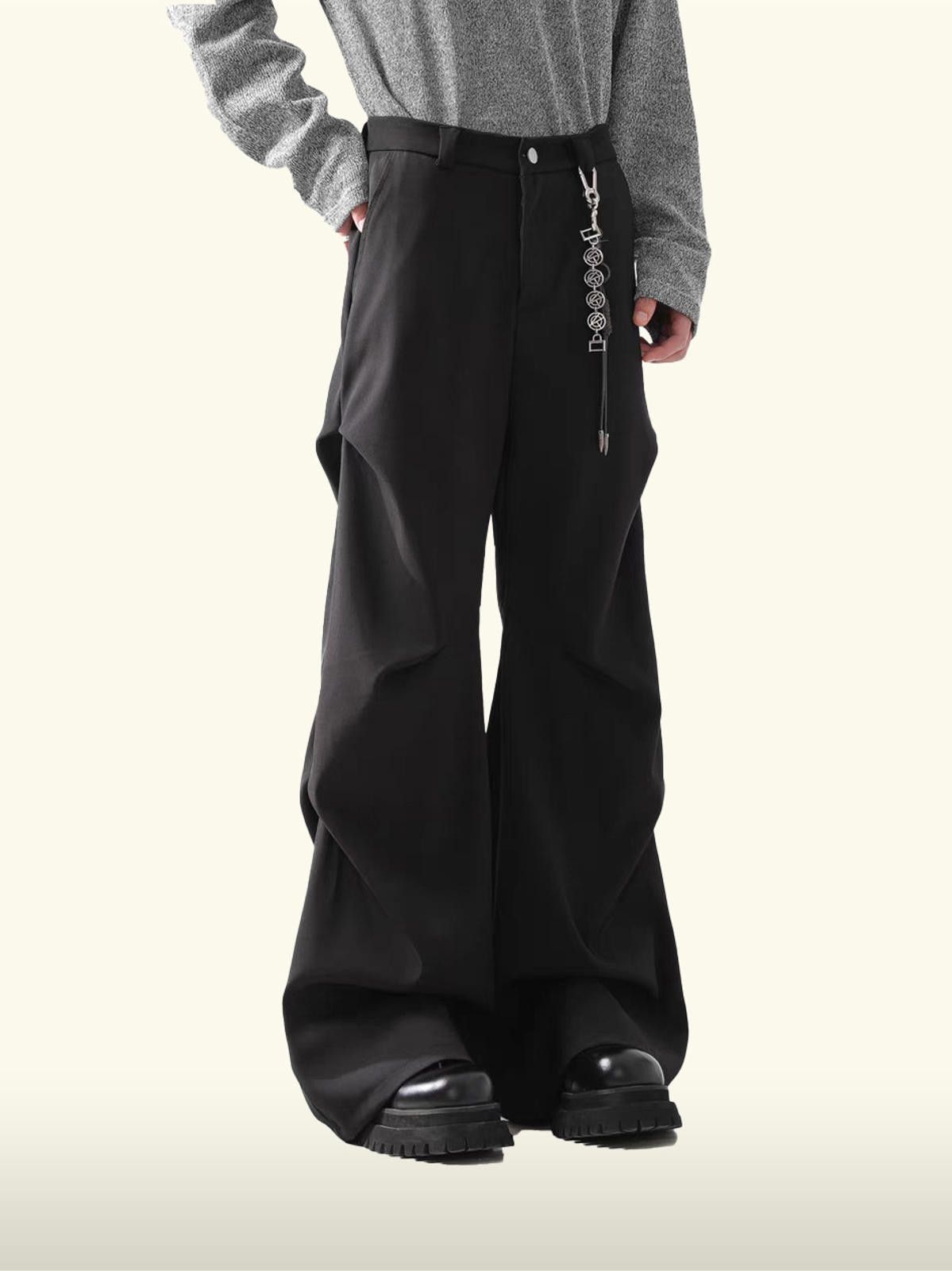 Japanese Brand High-Waisted Plated Wide-Leg Pants Size US 32 / EU 48 - 1 Thumbnail