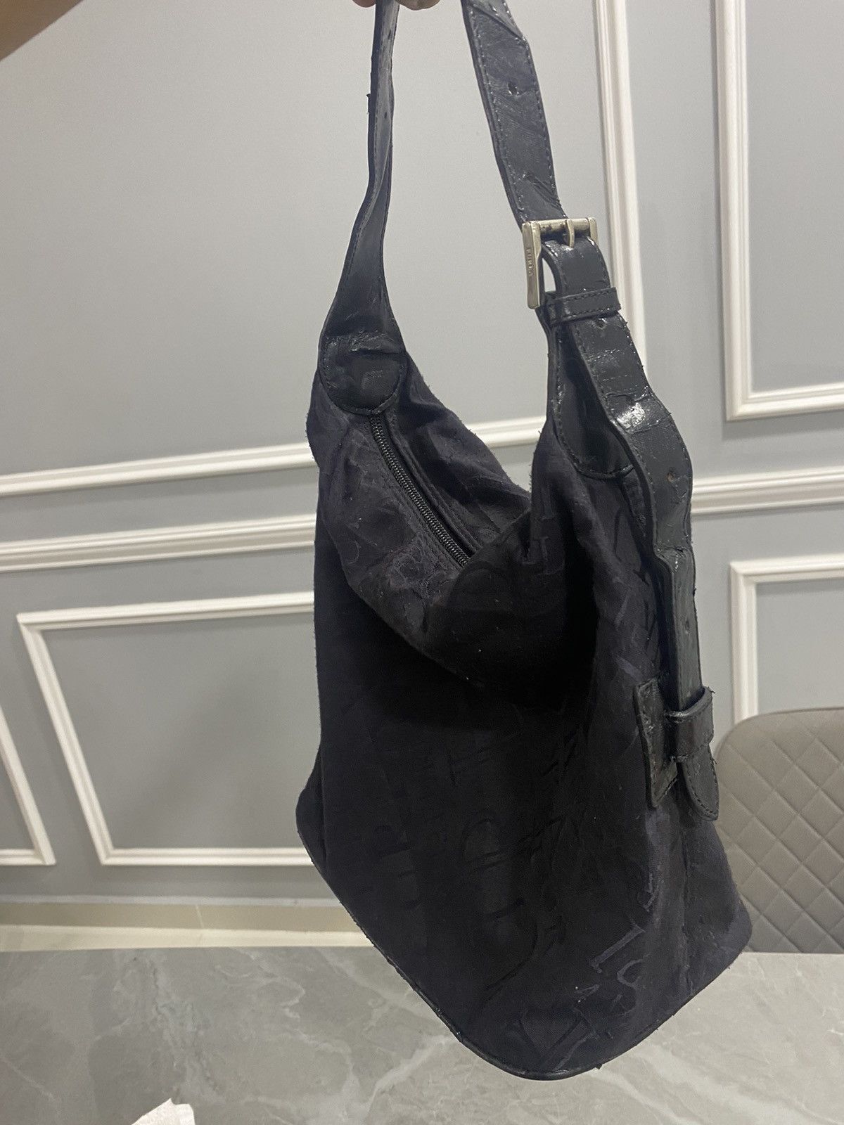 Furla FURLA BLACK MONOGRAM SHOULDER BAG Size ONE SIZE - 15 Thumbnail