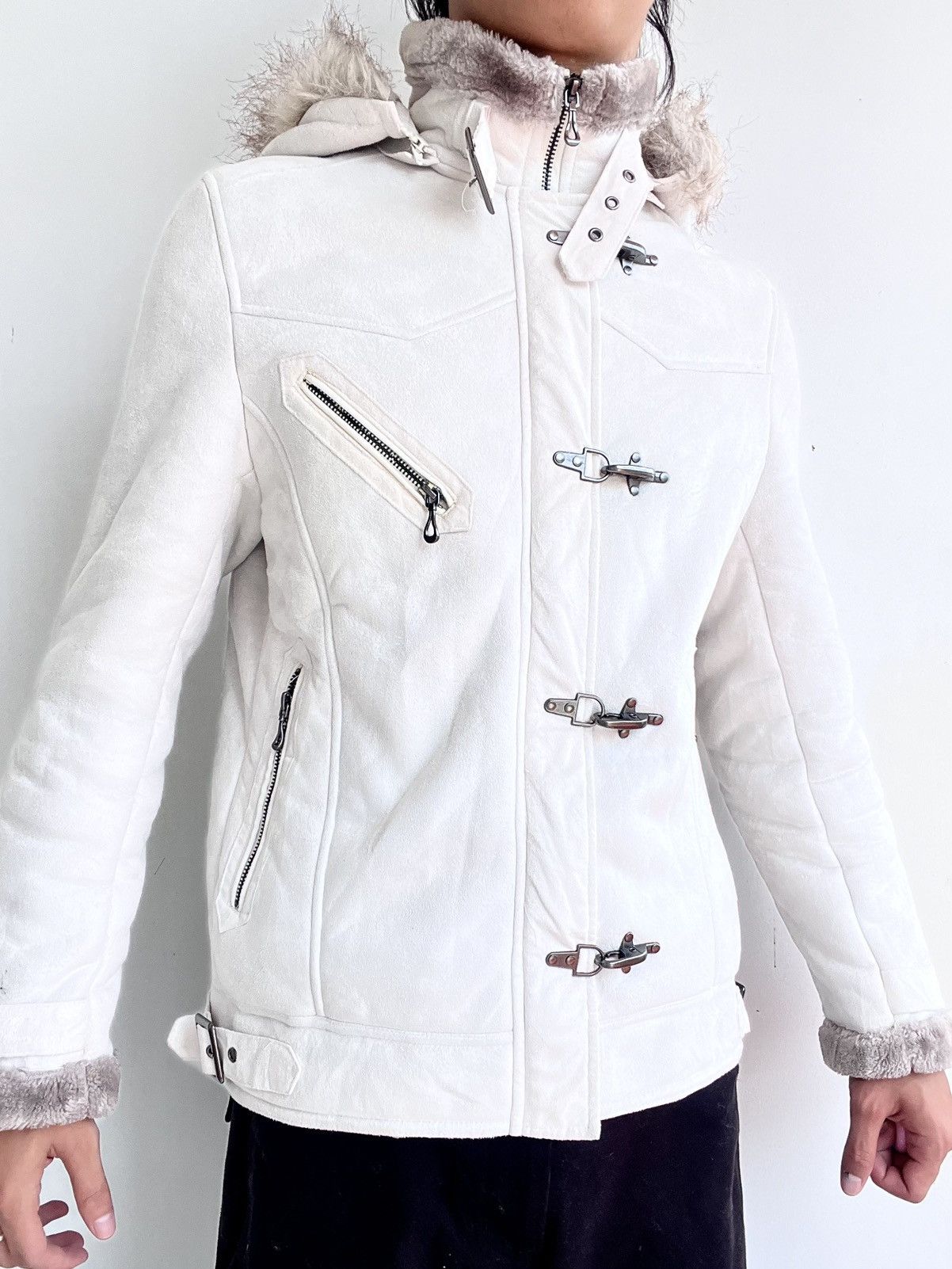 Japanese Brand Japanese Brand Avant-Garde Fur Suede Leather Jacket Size US M / EU 48-50 / 2 - 2 Thumbnail