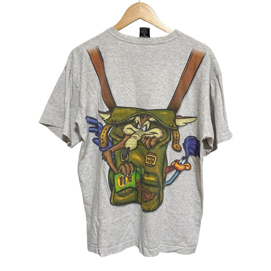 Warner Bros 90s "Free Bird Seed" Looney backpack shirt Size US XL / EU 56 / 4 - 1 Thumbnail