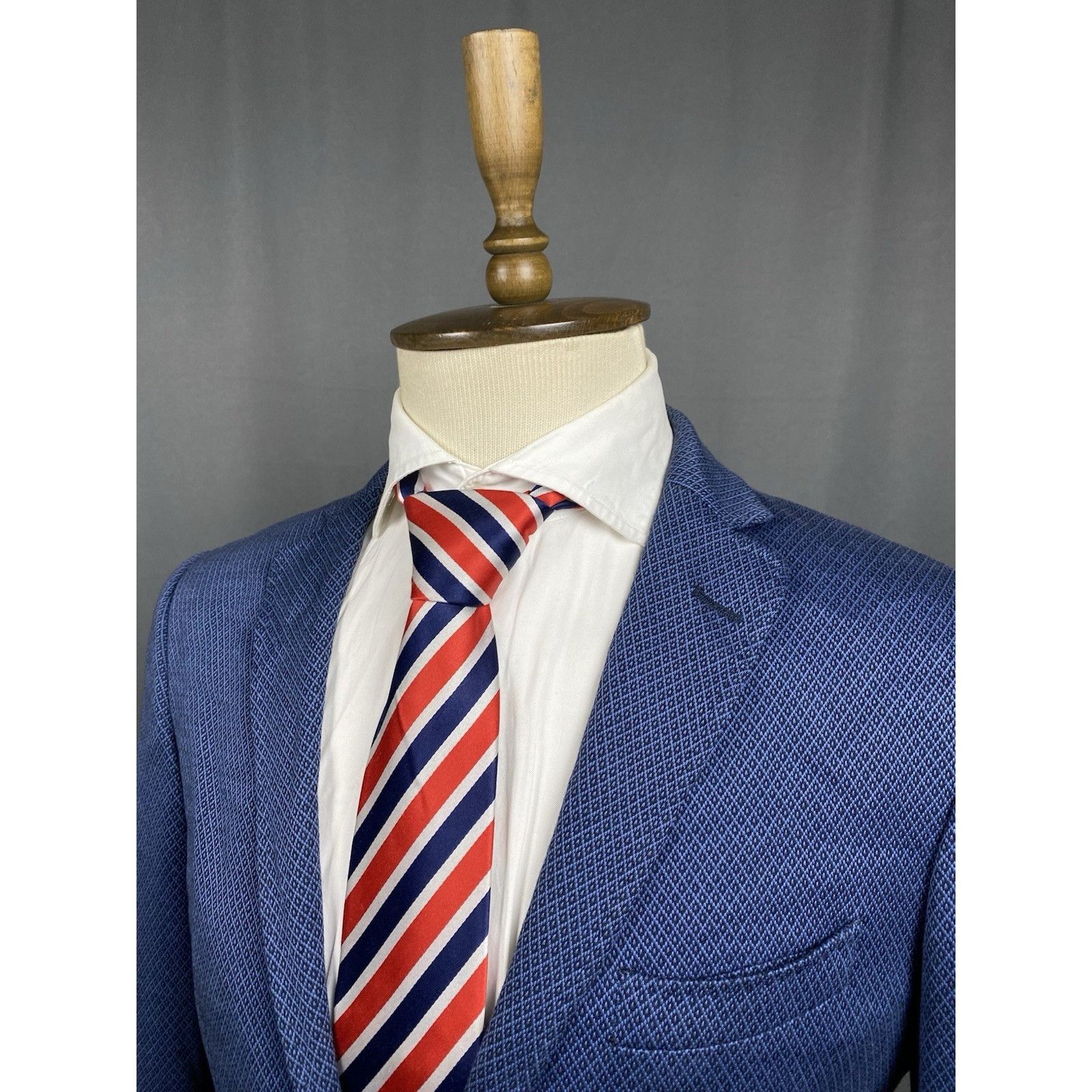 Etro ETRO Men's Blue Slim Fit Blazer Sportcoat Jacket Size 48 Size 48R - 5 Thumbnail