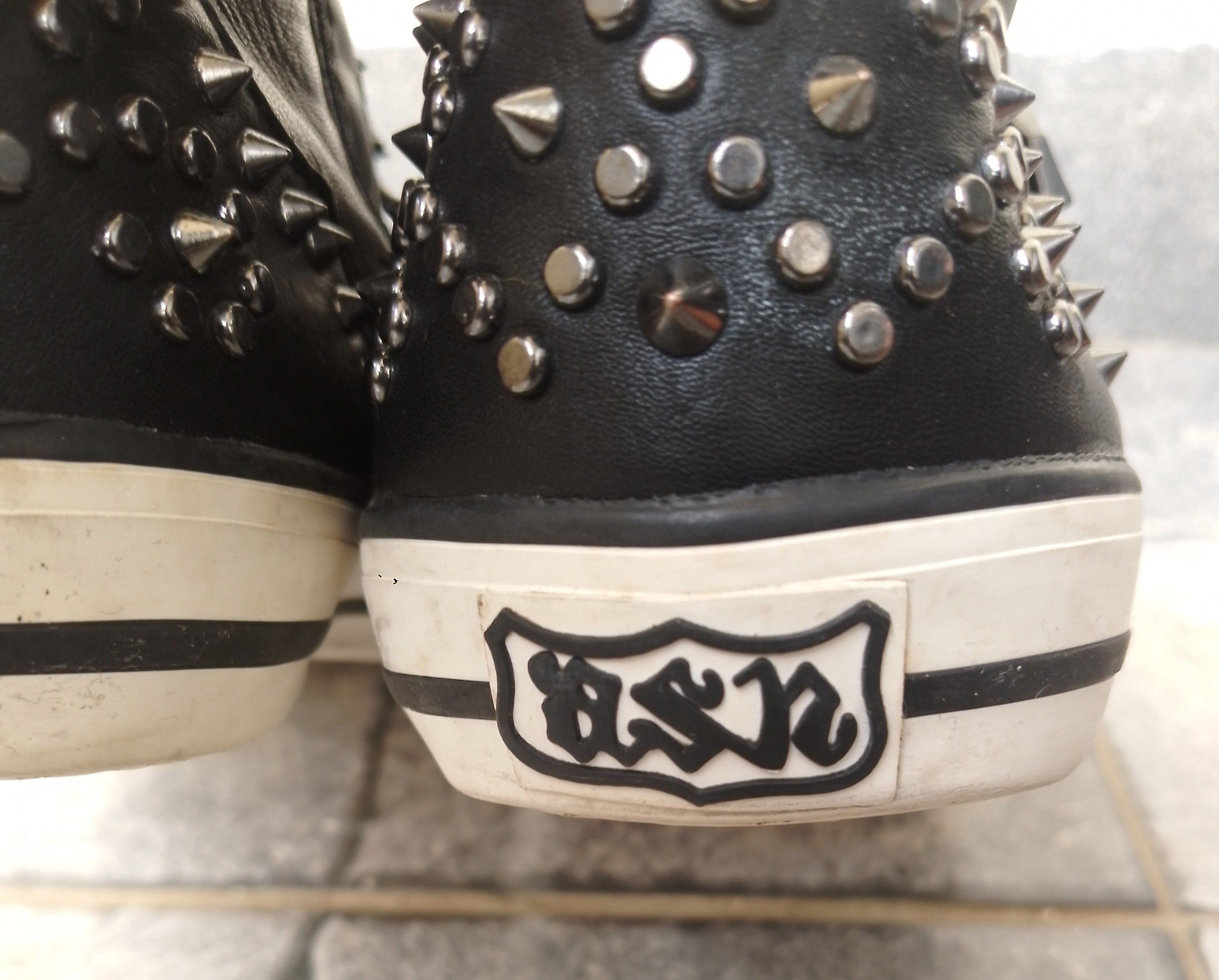 ASH Ash lambskin leather studded sneakers Size US 8 / IT 38 - 7 Thumbnail