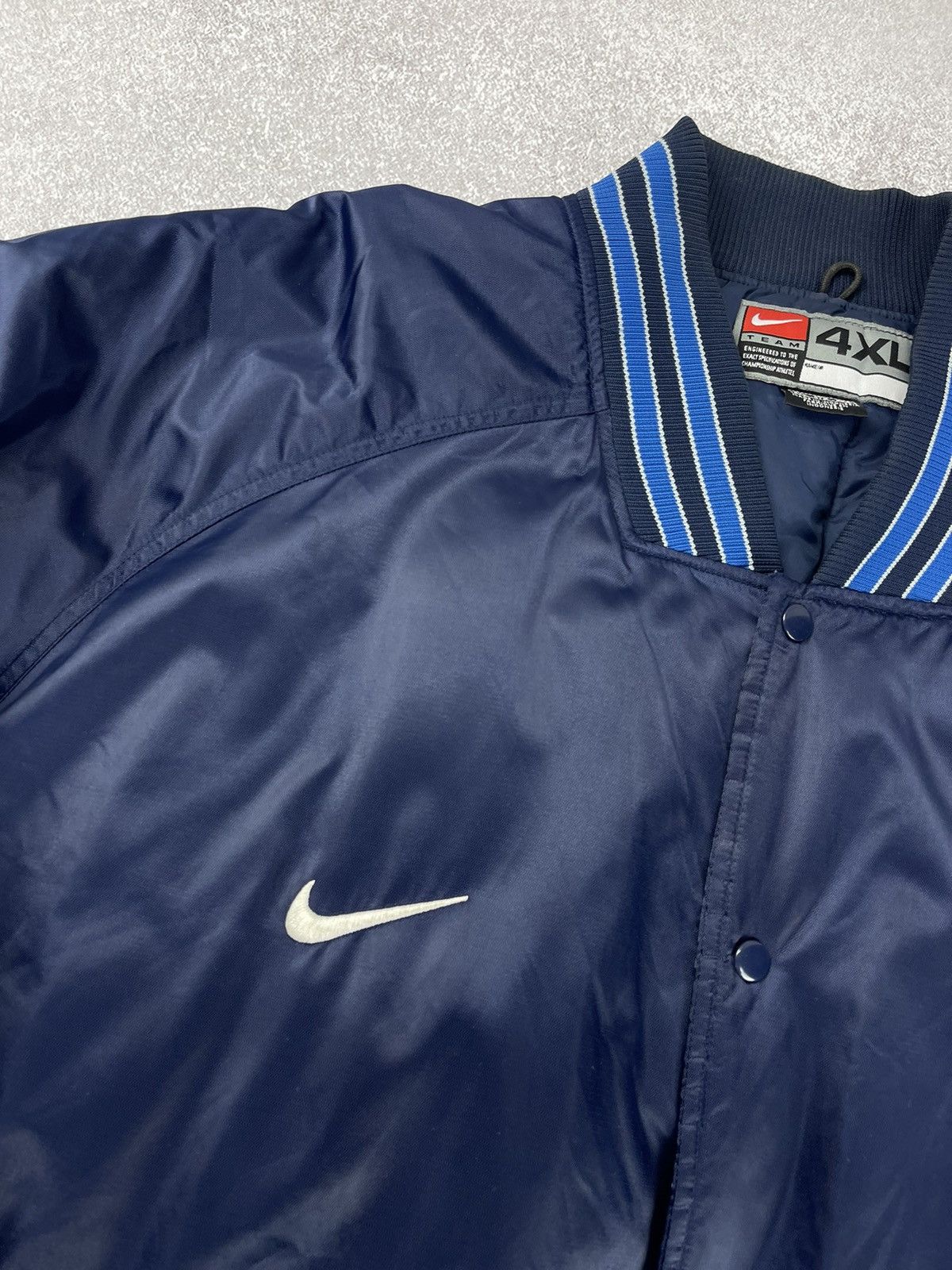 NBA × Nike × Vintage Vintage NBA Dallas Mavericks Bomber Jacket Size US XXL / EU 58 / 5 - 5 Thumbnail