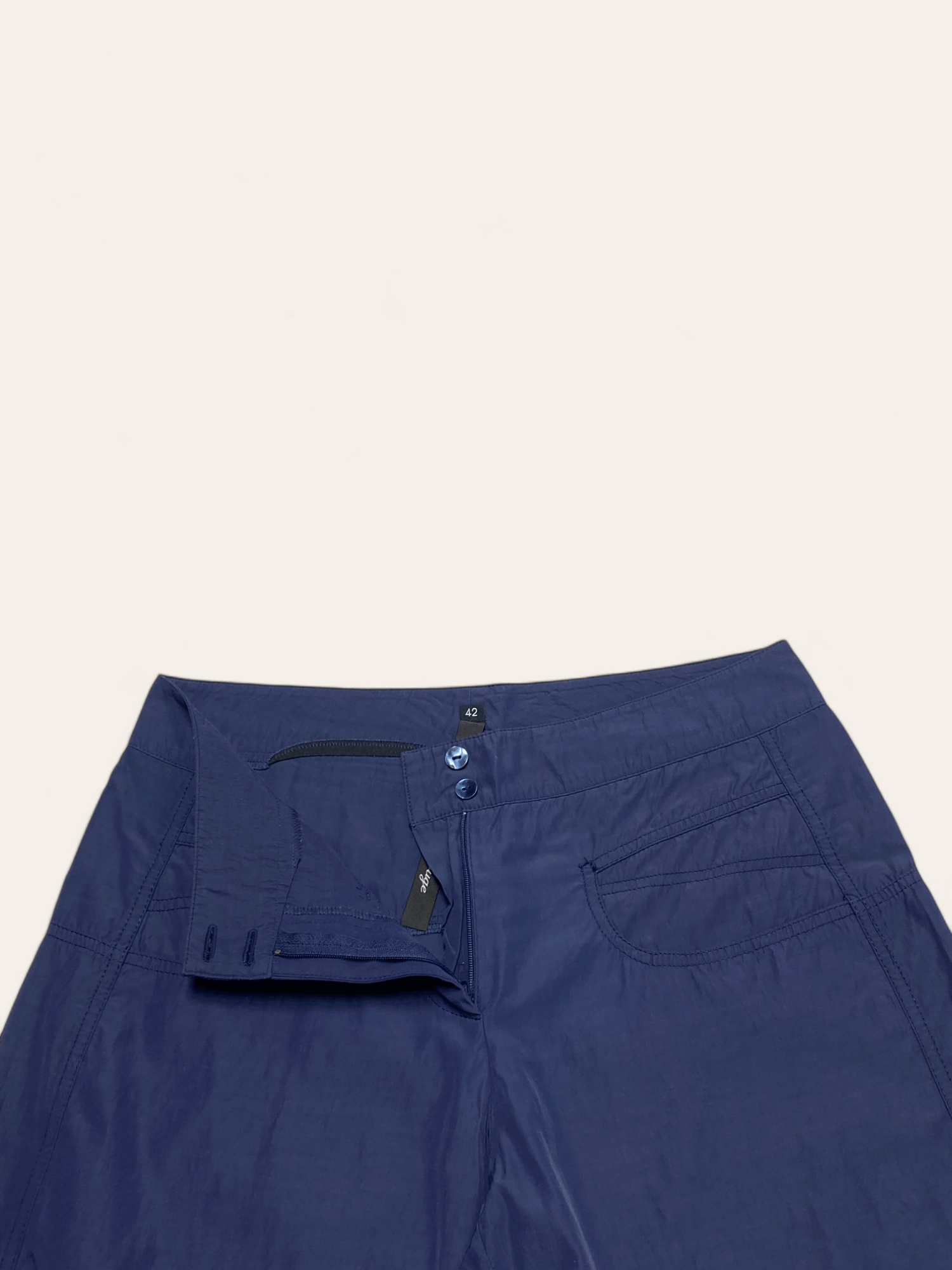 Japanese Brand Vintage BLEU BLANC ROUGE Baggy Oversized Wide Hem Pants Size 33" - 5 Thumbnail