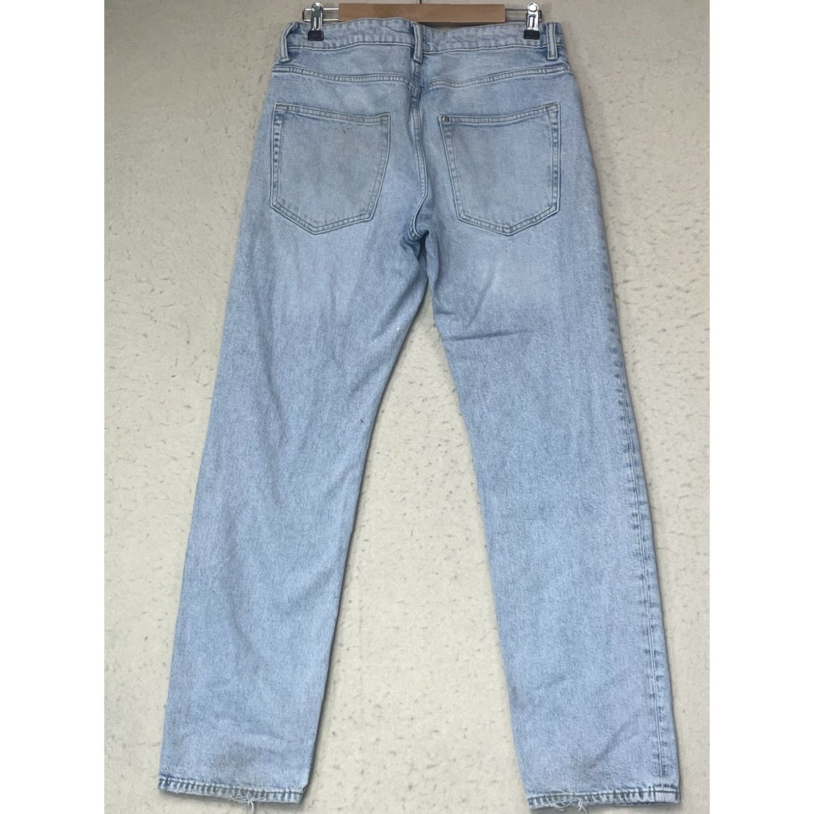 H&M H&M Jeans Distressed 29 X 32 Regular Fit Light Blue 5-Pocket Denim Cotton Blend Men Jeans Skinny Coupe Moulante See Pics Mens Size US 29 - 2 Thumbnail