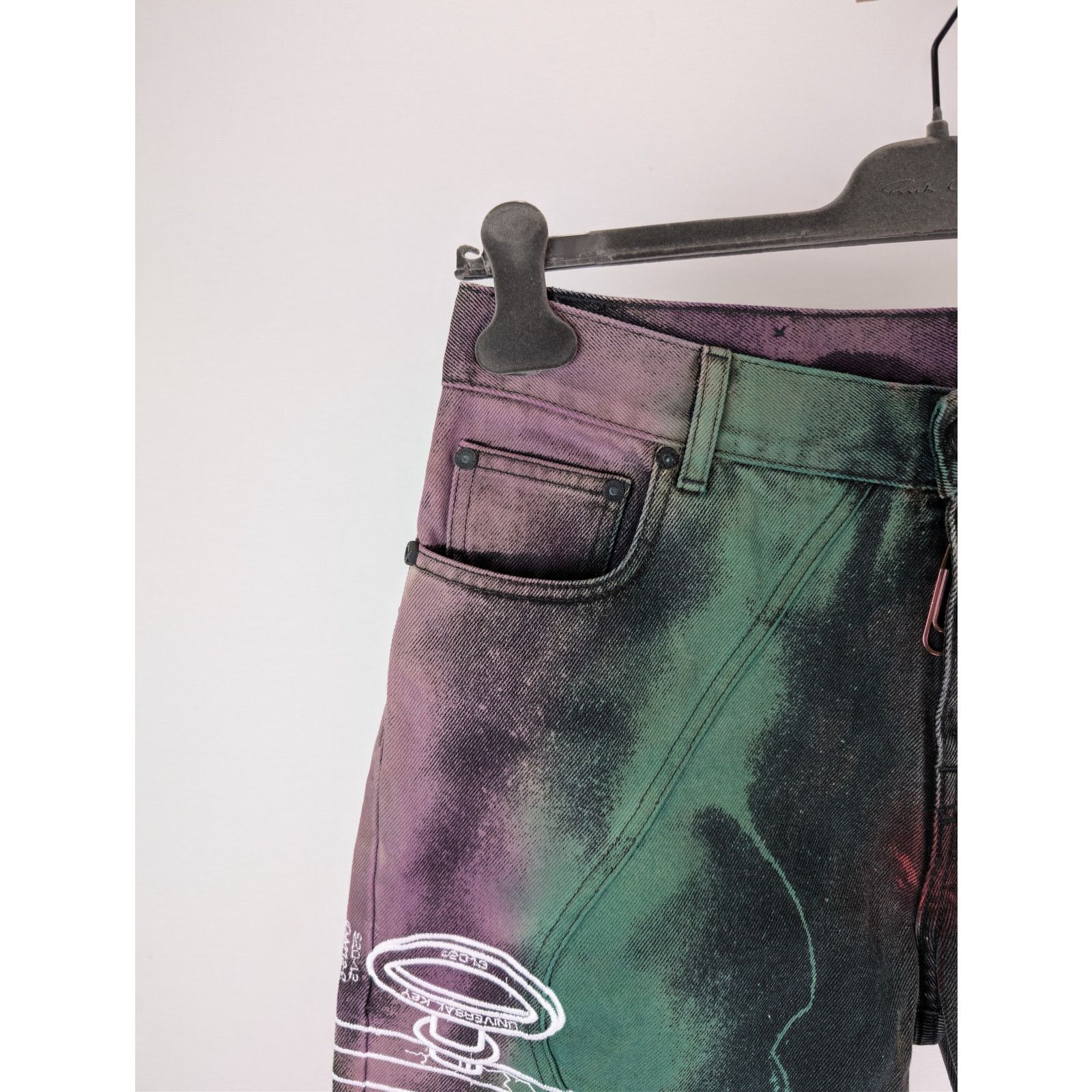 Off-White o1rshd1 Flared Jean in Multicolor Size US 32 / EU 48 - 6 Thumbnail