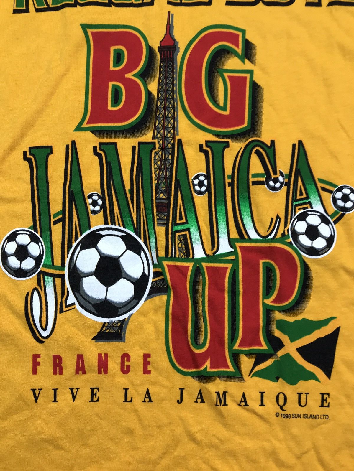 Vintage Vintage 1998 Reggae Boyz Jamaica Football World Cup France Size US M / EU 48-50 / 2 - 4 Thumbnail