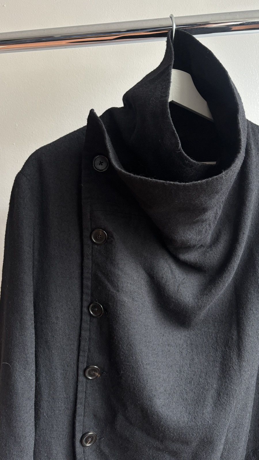 Ann Demeulemeester Ann Demeulemeester AW10 High Neck Asymmetrical Trench Coat Size US M / EU 48-50 / 2 - 4 Thumbnail