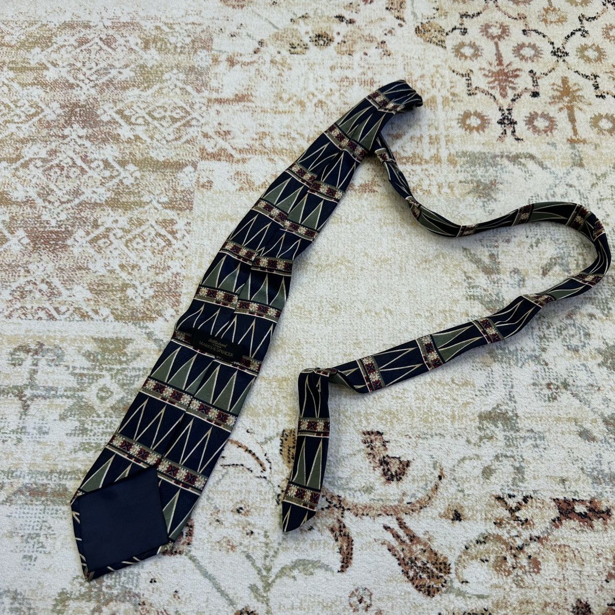 Marks & Spencer Vintage Mark&Spencer Tie Polyester 90s Old Money Y2K Size ONE SIZE - 2 Thumbnail
