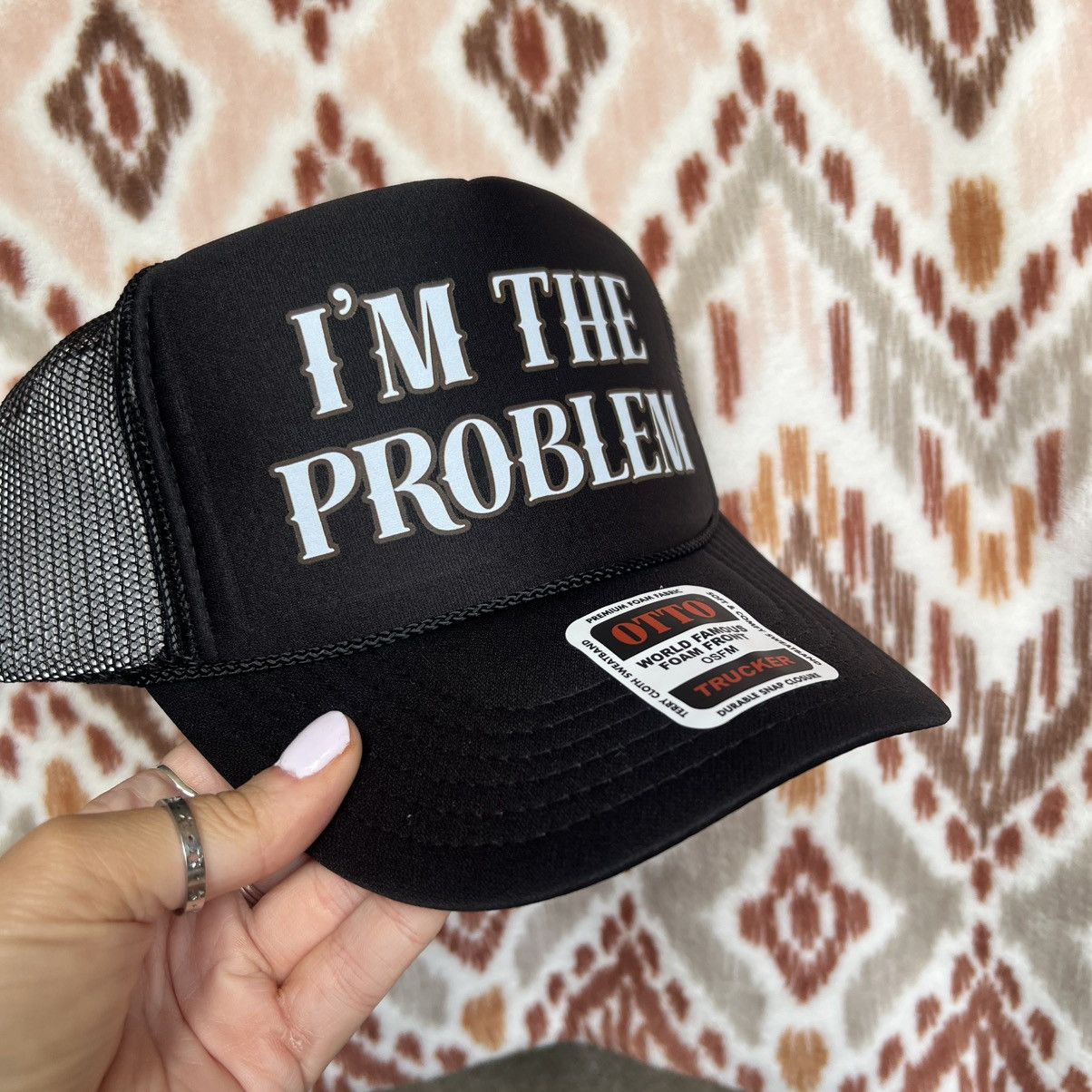 Otto Morgan wallen I’m the problem country western trucker hat Size ONE SIZE - 2 Thumbnail
