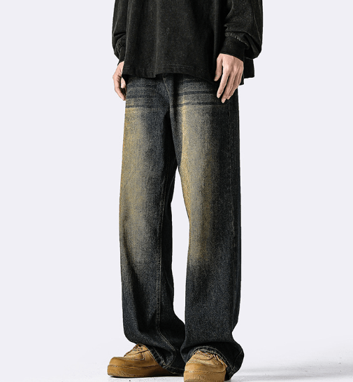 Japanese Brand × Jean Vintage distressed washed American straight casual jeans Size US 32 / EU 48 - 4 Thumbnail