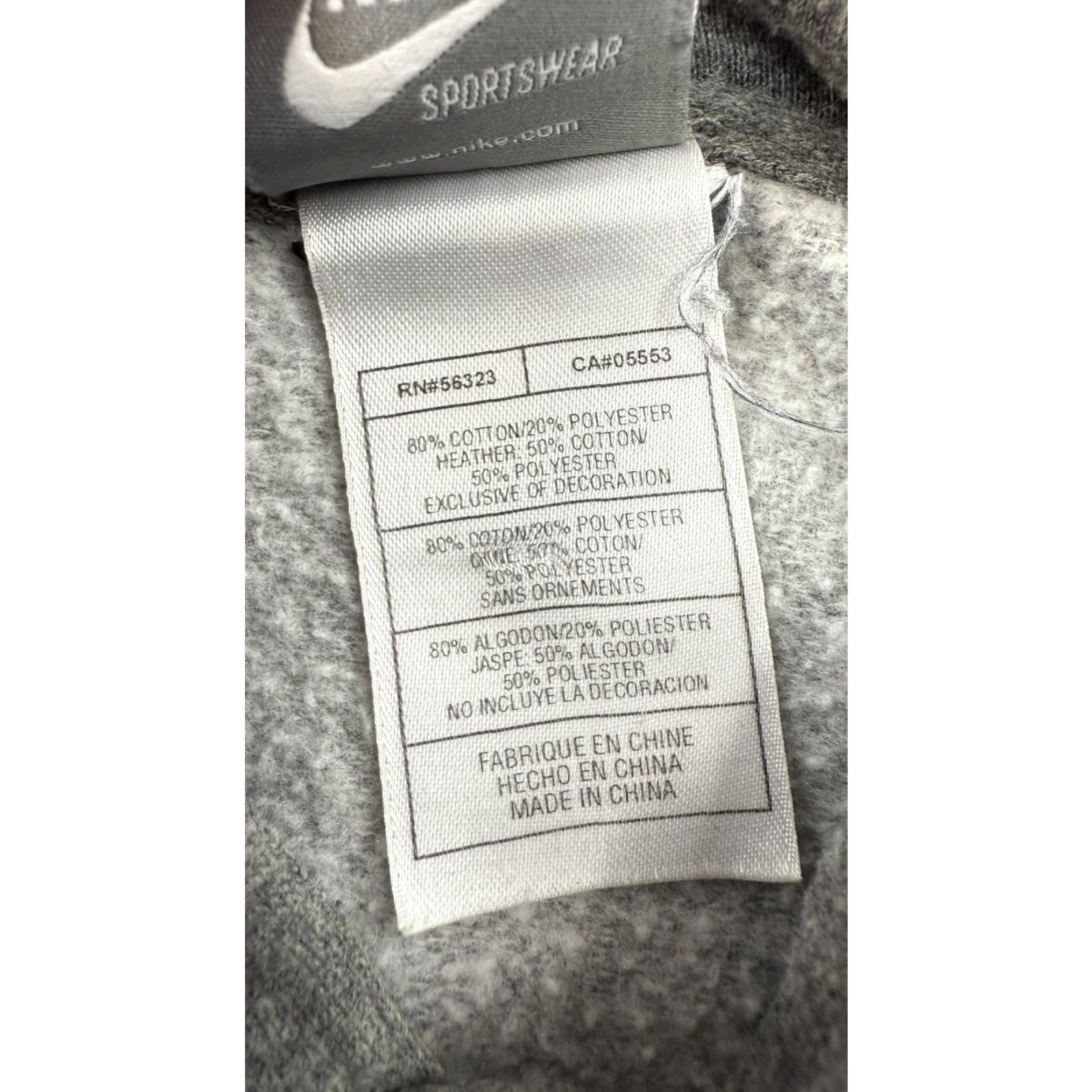 Nike VINTAGE Nike Hoodie Mens Small Gray THE RUN Pullover Sweatshirt Sportswear Size US S / EU 44-46 / 1 - 4 Thumbnail