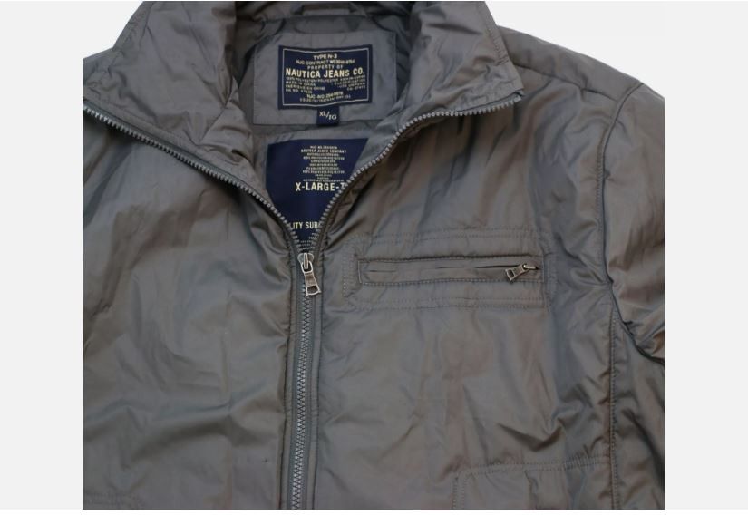 Nautica Nautica Regular Jacket Men's Quality Garment Gray Bomber Size US XL / EU 56 / 4 - 4 Thumbnail