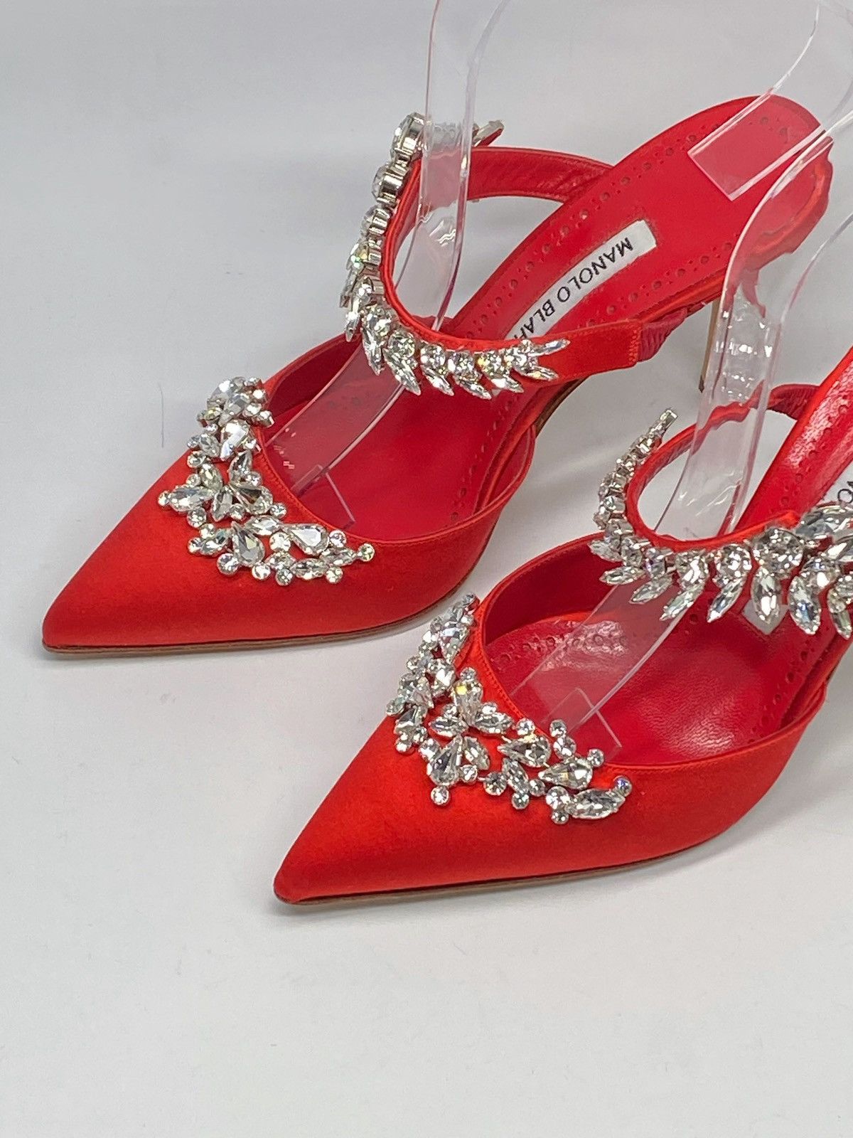 Manolo Blahnik Manolo Blahnik Lurum 90MM Embellished Satin Mules size 36 Size US 6 / IT 36 - 8 Thumbnail