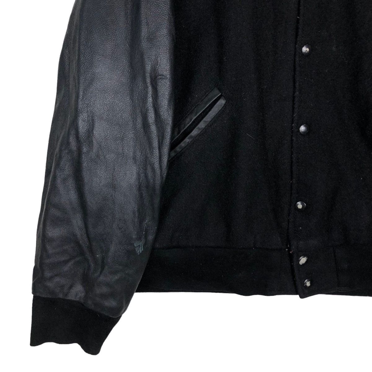 Japanese Brand 🔥Vintage Bomber Leather Jacket GAME Made in USA Sportswear Size US XL / EU 56 / 4 - 4 Thumbnail